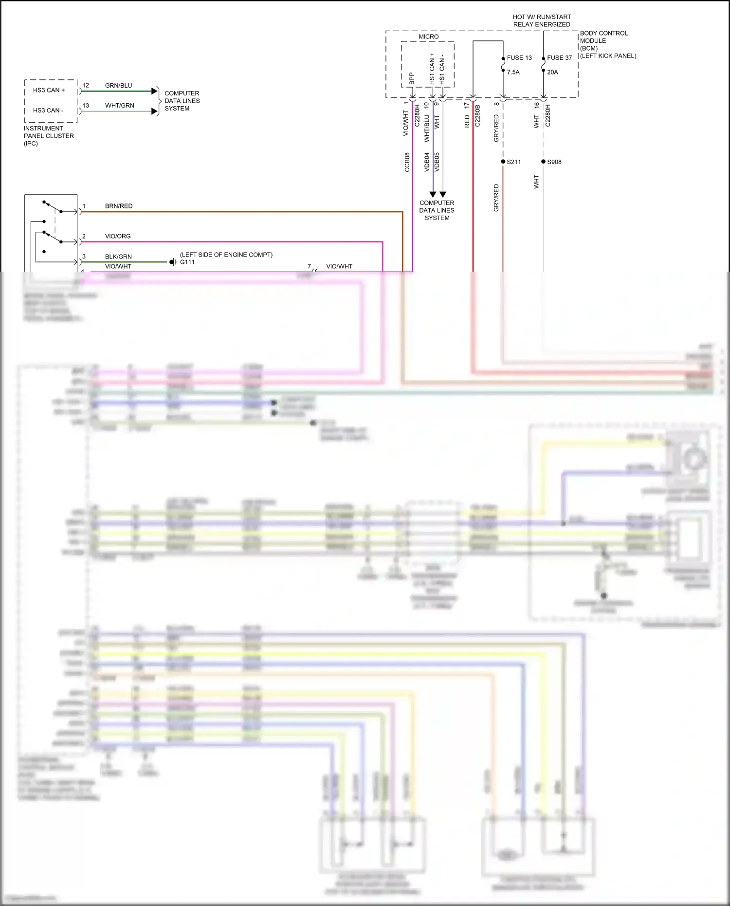 Lincoln Nautilus I (2018-2024) computer data lines system wiring diagram  (4 of 96)