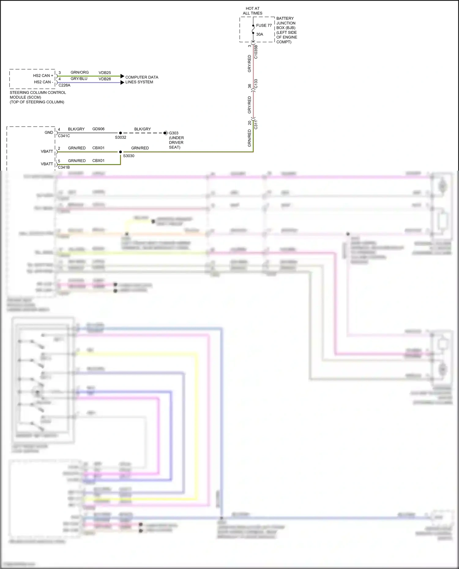 Lincoln Nautilus I (2018-2024) computer data lines system wiring diagram  (20 of 96)