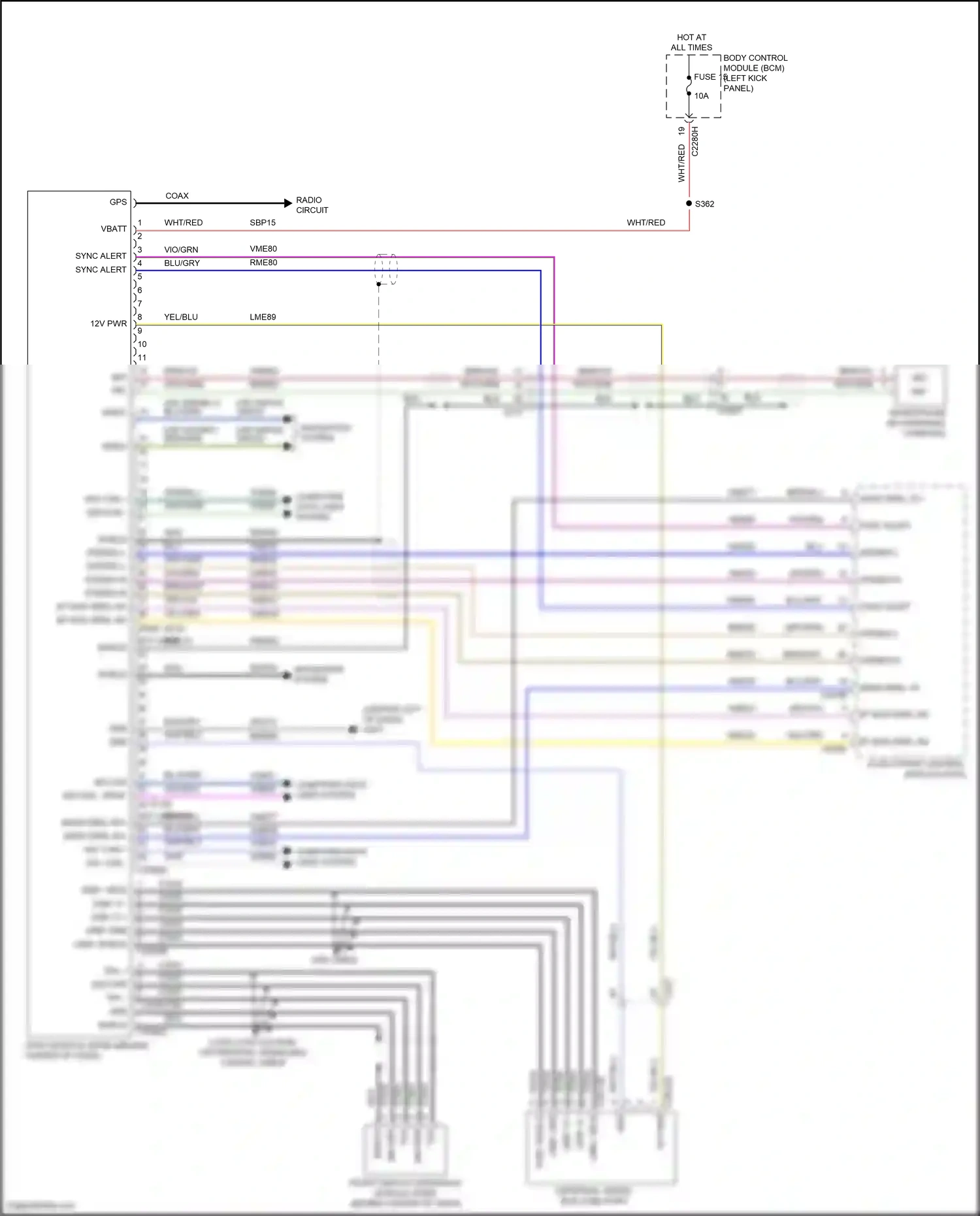 Lincoln Nautilus I (2018-2024) computer data lines system wiring diagram  (50 of 96)