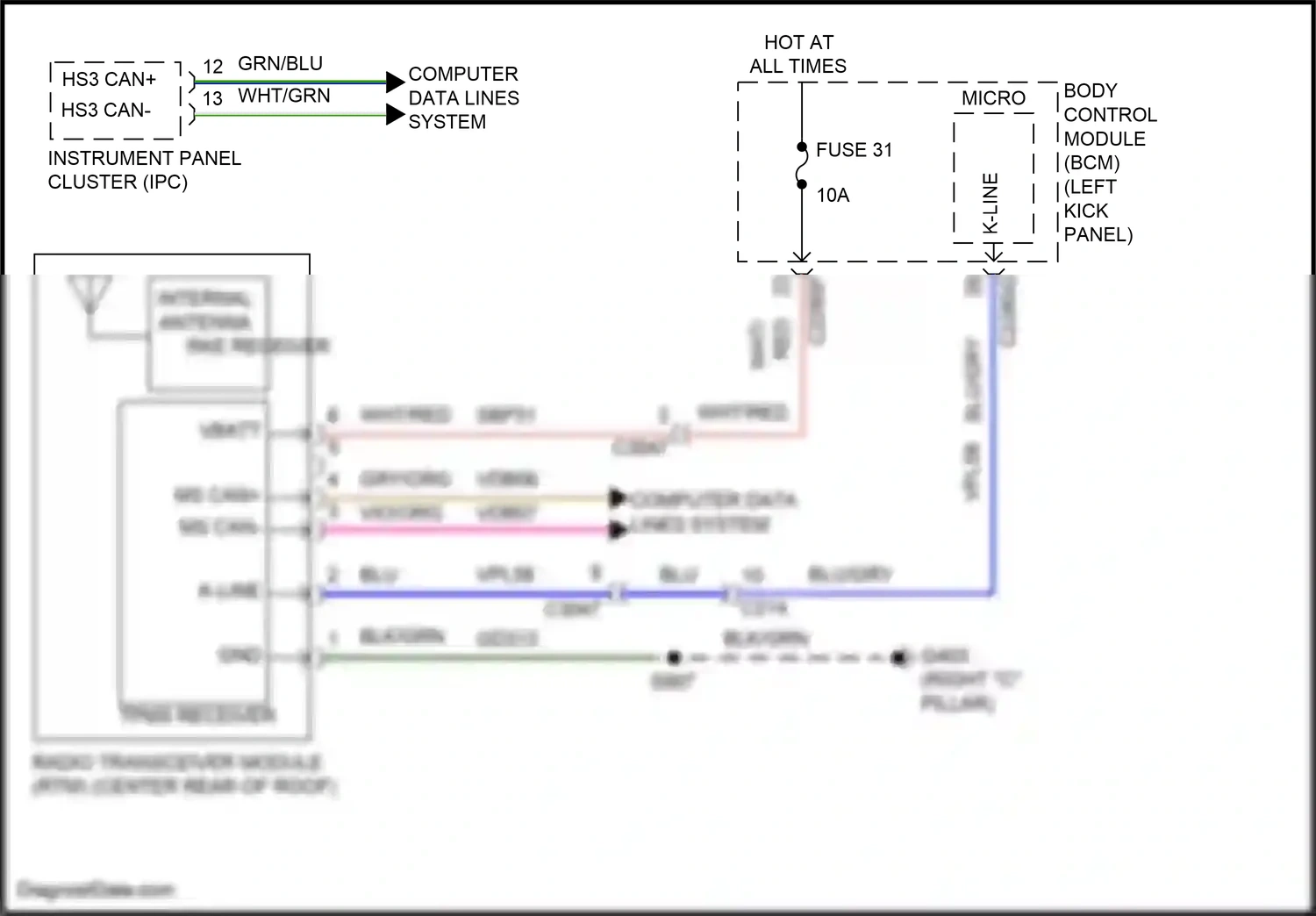 Lincoln Nautilus I (2018-2024) computer data lines system wiring diagram  (87 of 96)