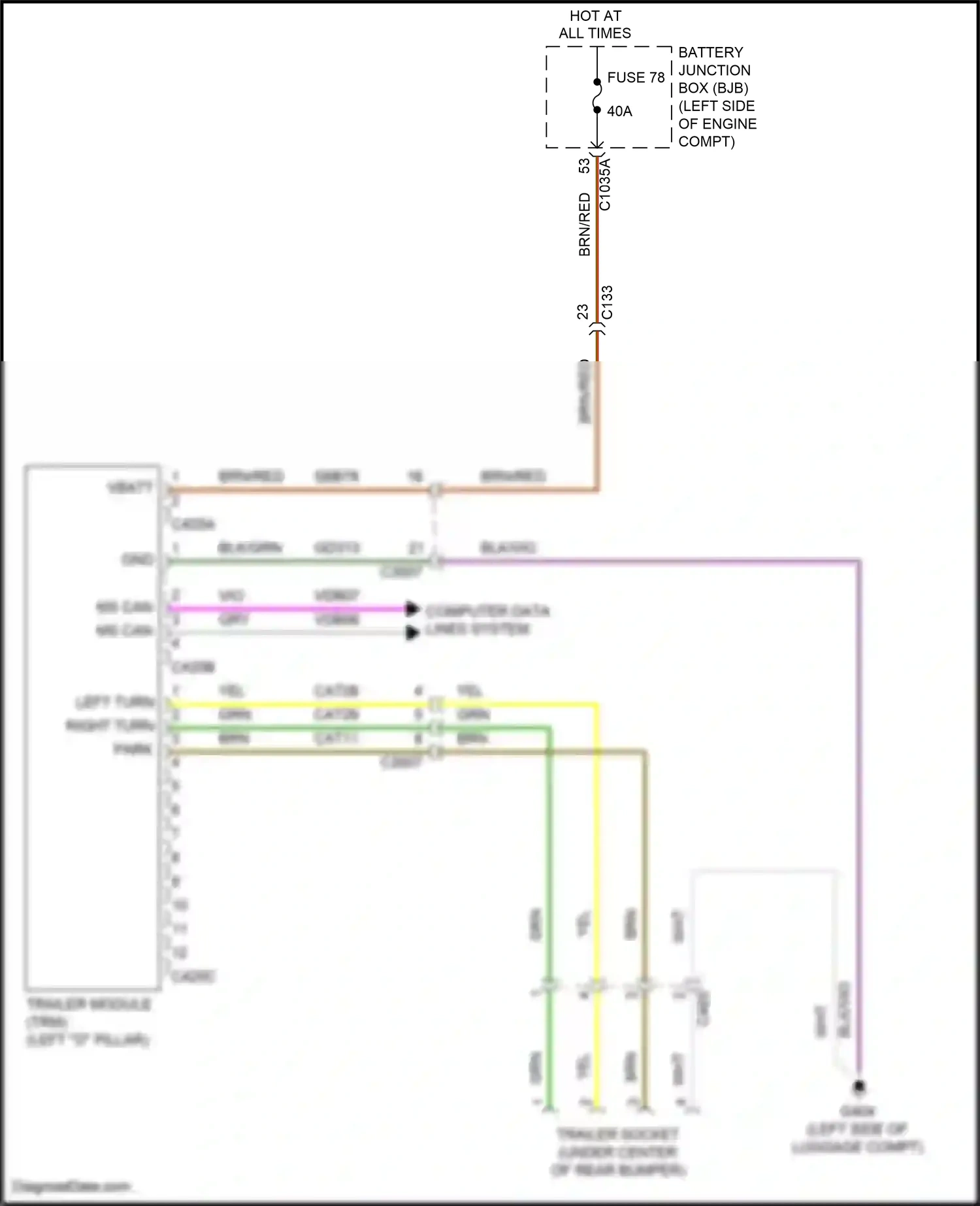 Lincoln Nautilus I (2018-2024) computer data lines system wiring diagram  (88 of 96)