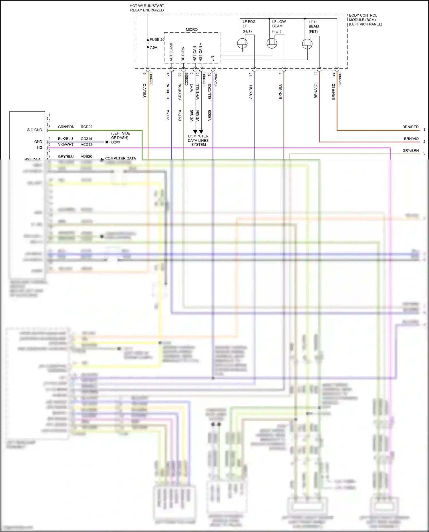 Lincoln Nautilus I (2018-2024) computer data lines system wiring diagram  (63 of 96)