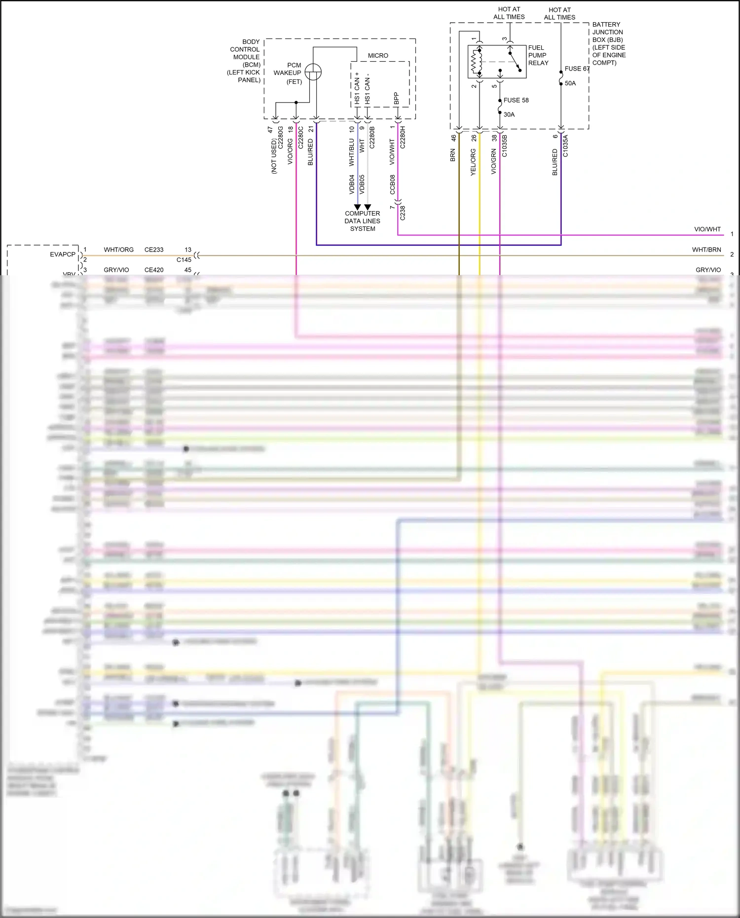 Lincoln Nautilus I (2018-2024) computer data lines system wiring diagram  (89 of 96)