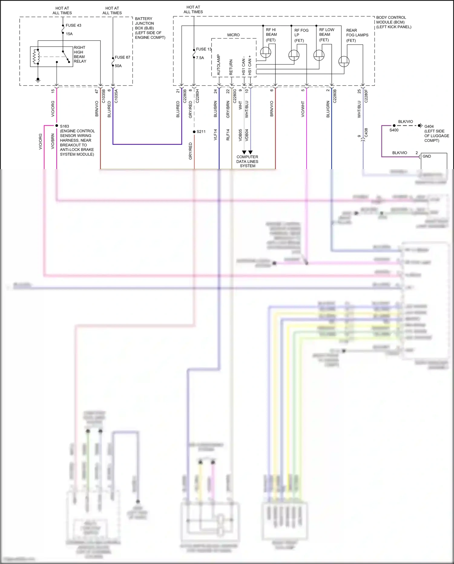 Lincoln Nautilus I (2018-2024) computer data lines system wiring diagram  (59 of 96)