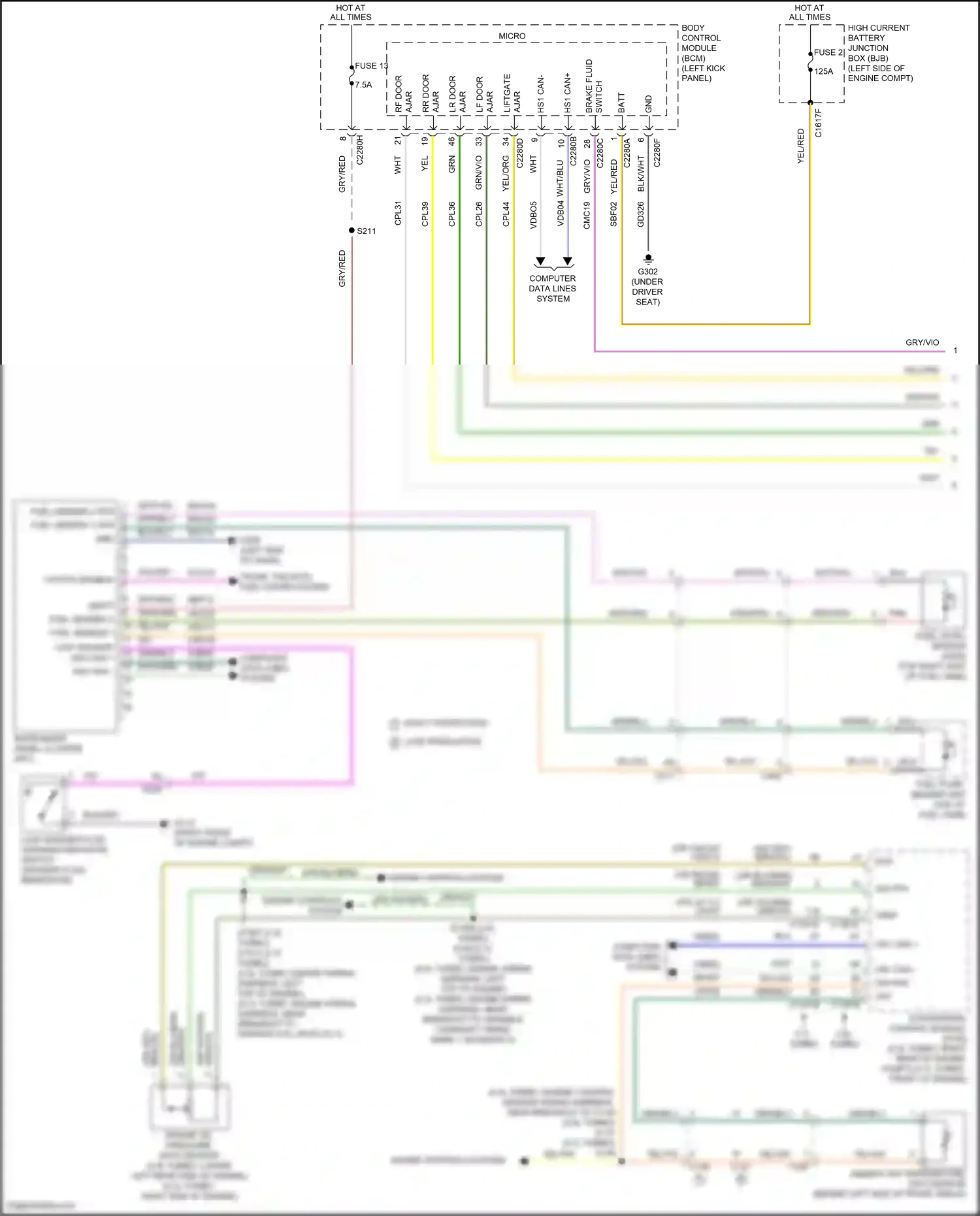 Lincoln Nautilus I (2018-2024) computer data lines system wiring diagram  (64 of 96)