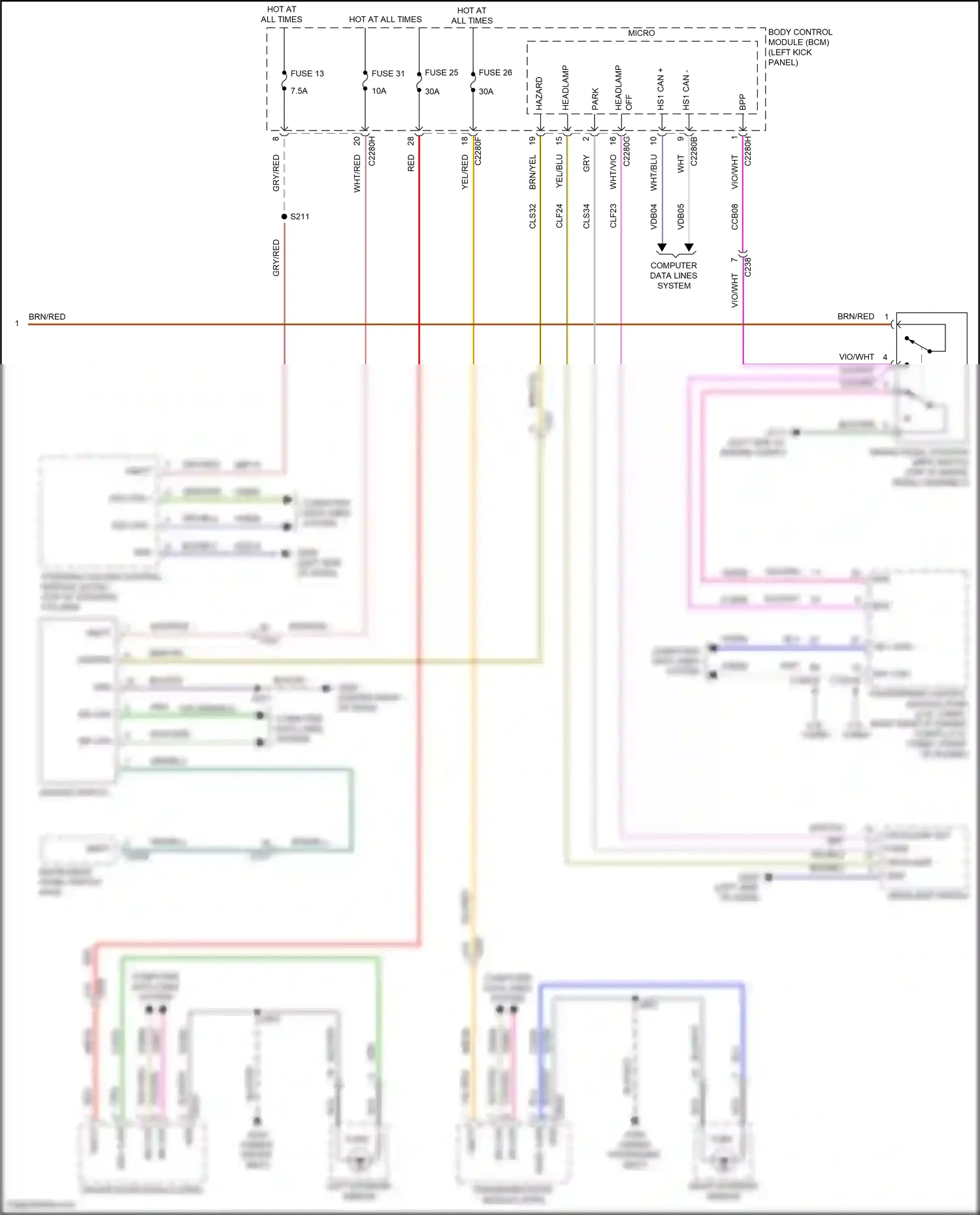 Lincoln Nautilus I (2018-2024) computer data lines system wiring diagram  (86 of 96)