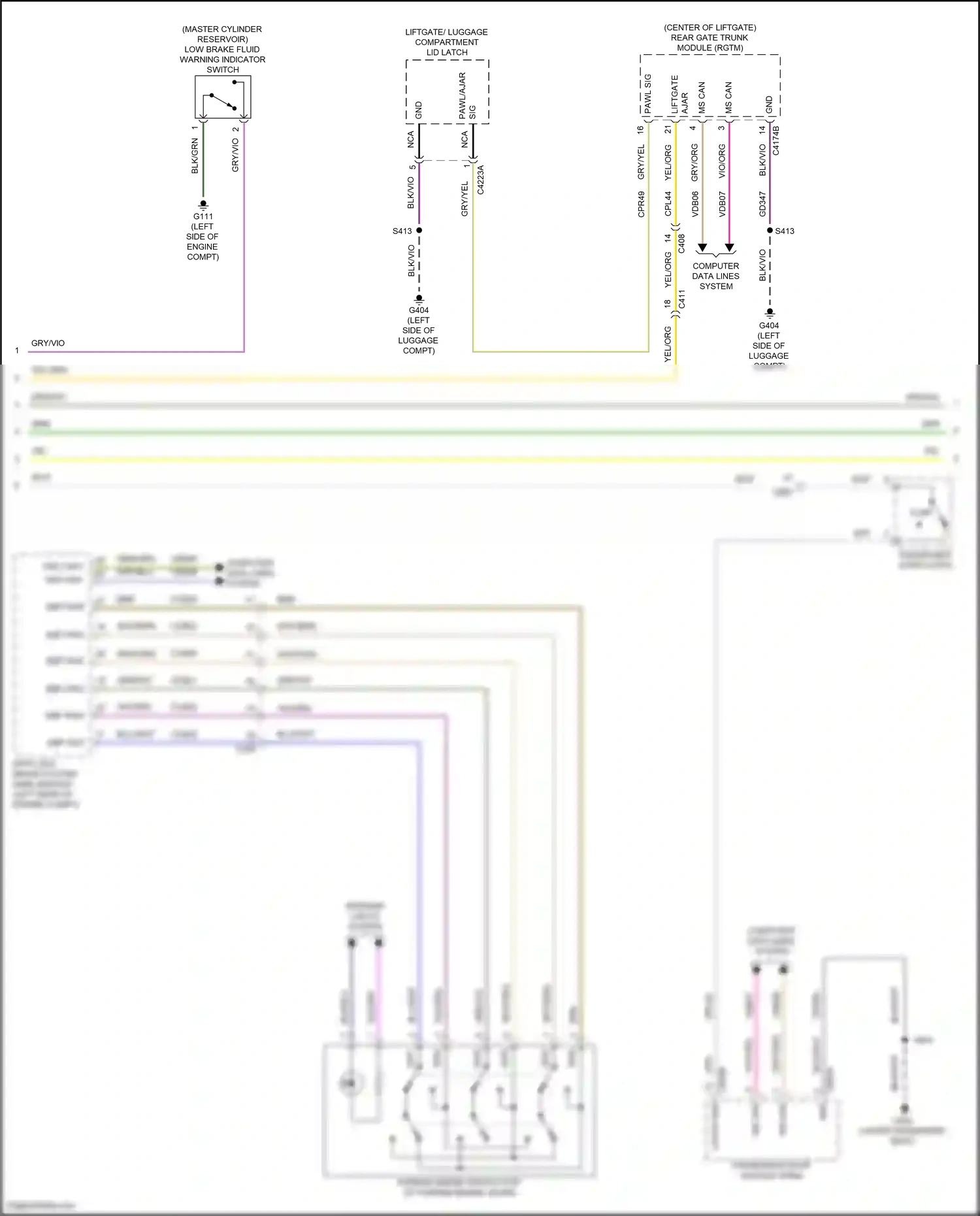 Lincoln Nautilus I (2018-2024) computer data lines system wiring diagram  (65 of 96)