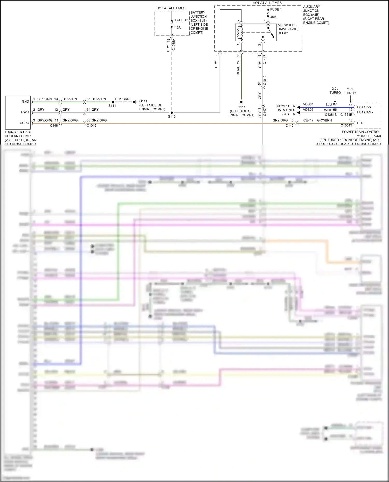 Lincoln Nautilus I (2018-2024) computer data lines system wiring diagram  (93 of 96)