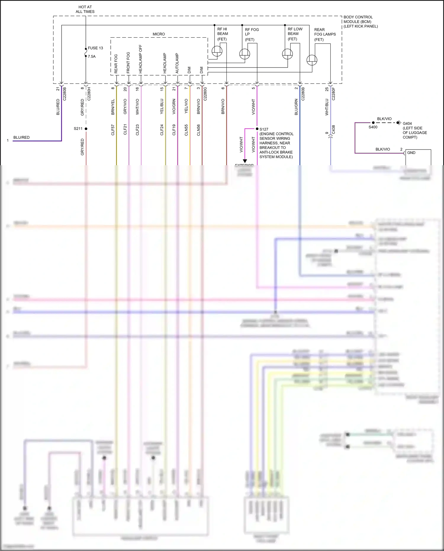 Lincoln Nautilus I (2018-2024) computer data lines system wiring diagram  (57 of 96)