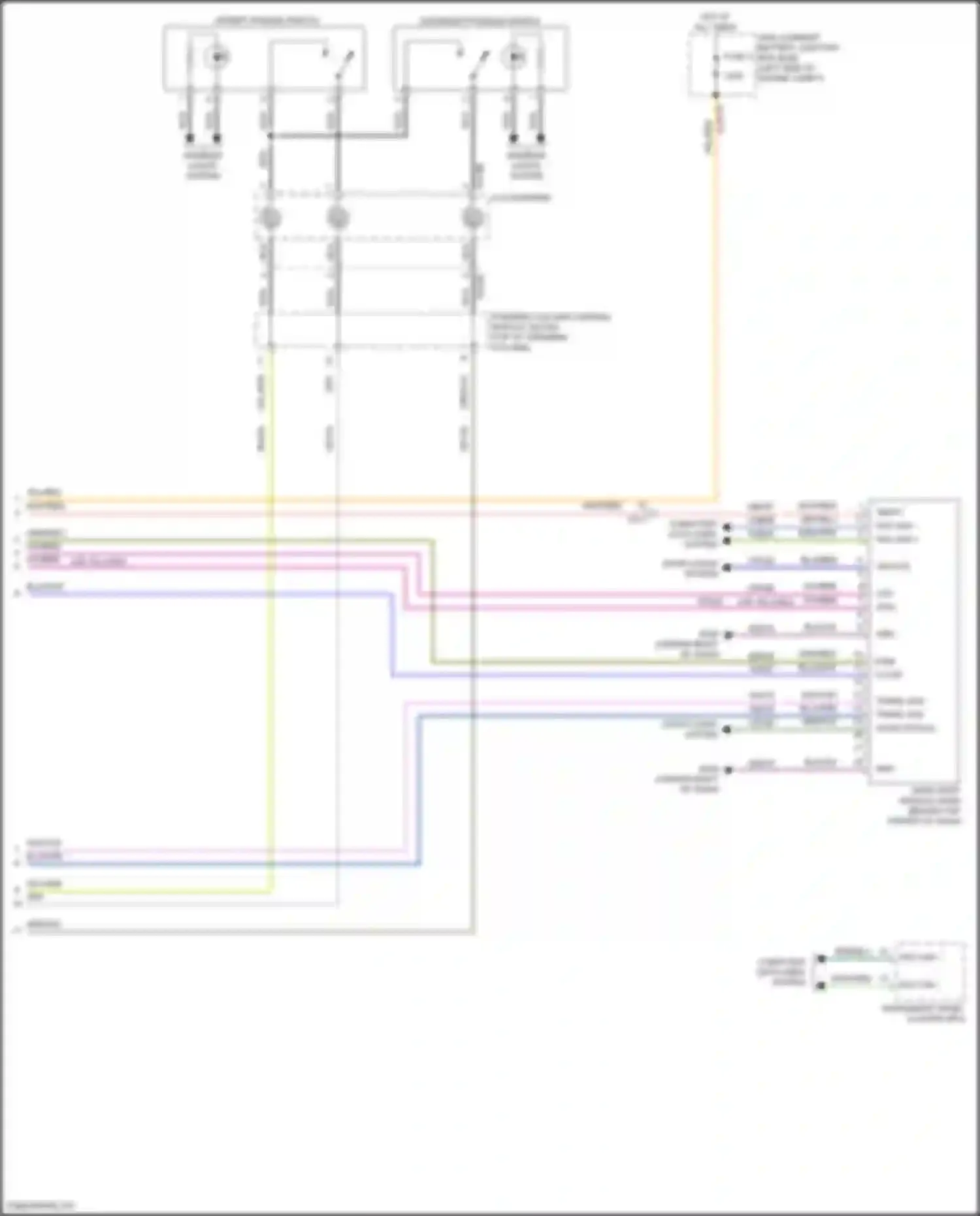 Wiring diagram door status for Lincoln Nautilus I (2018-2024) (2 of 7)