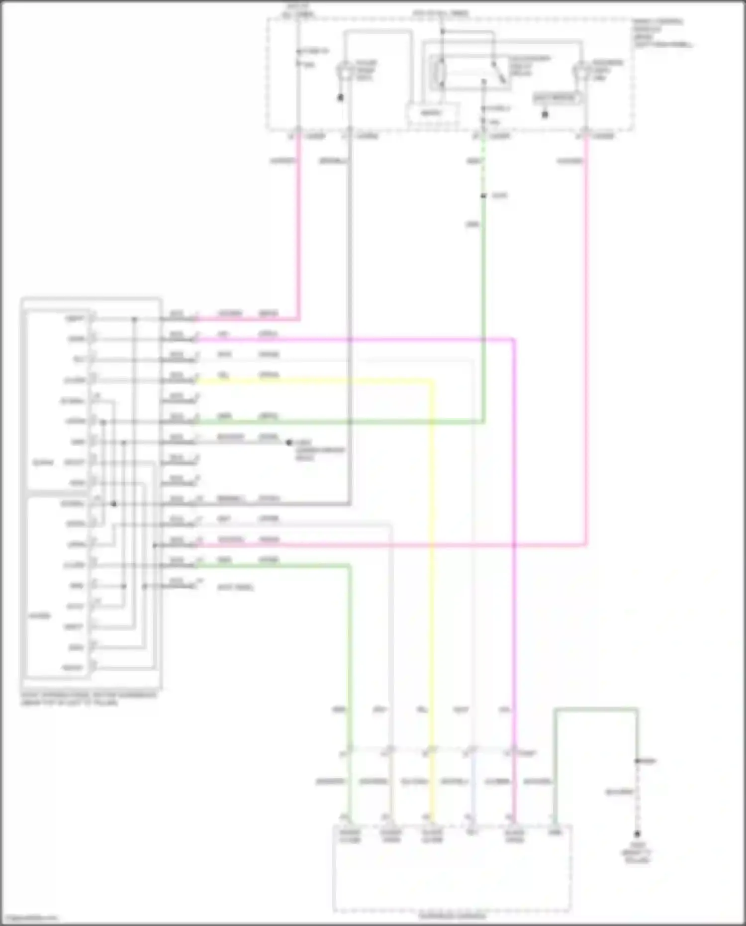 Wiring diagram glass close for Lincoln Nautilus I (2018-2024) (2 of 2)