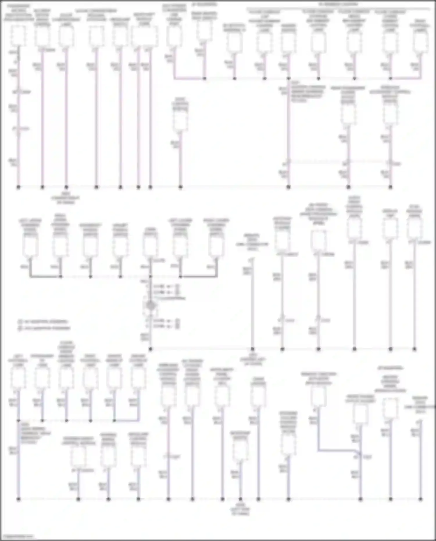 Wiring diagram glove compartment release actuator for Lincoln Nautilus I (2018-2024) (3 of 5)
