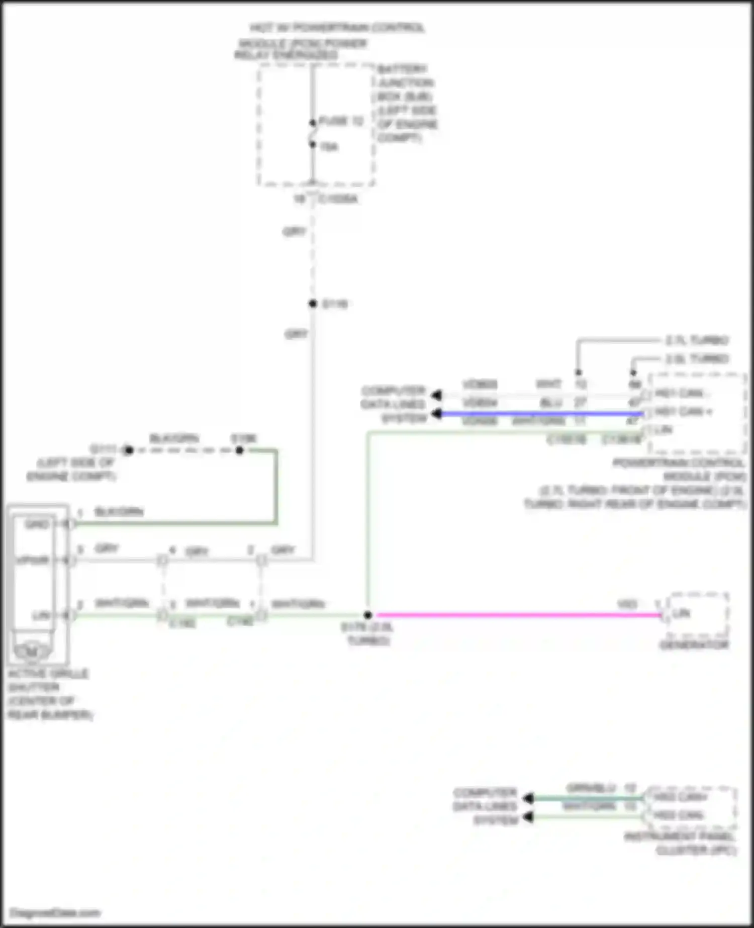 Wiring diagram gry for Lincoln Nautilus I (2018-2024) (1 of 88)