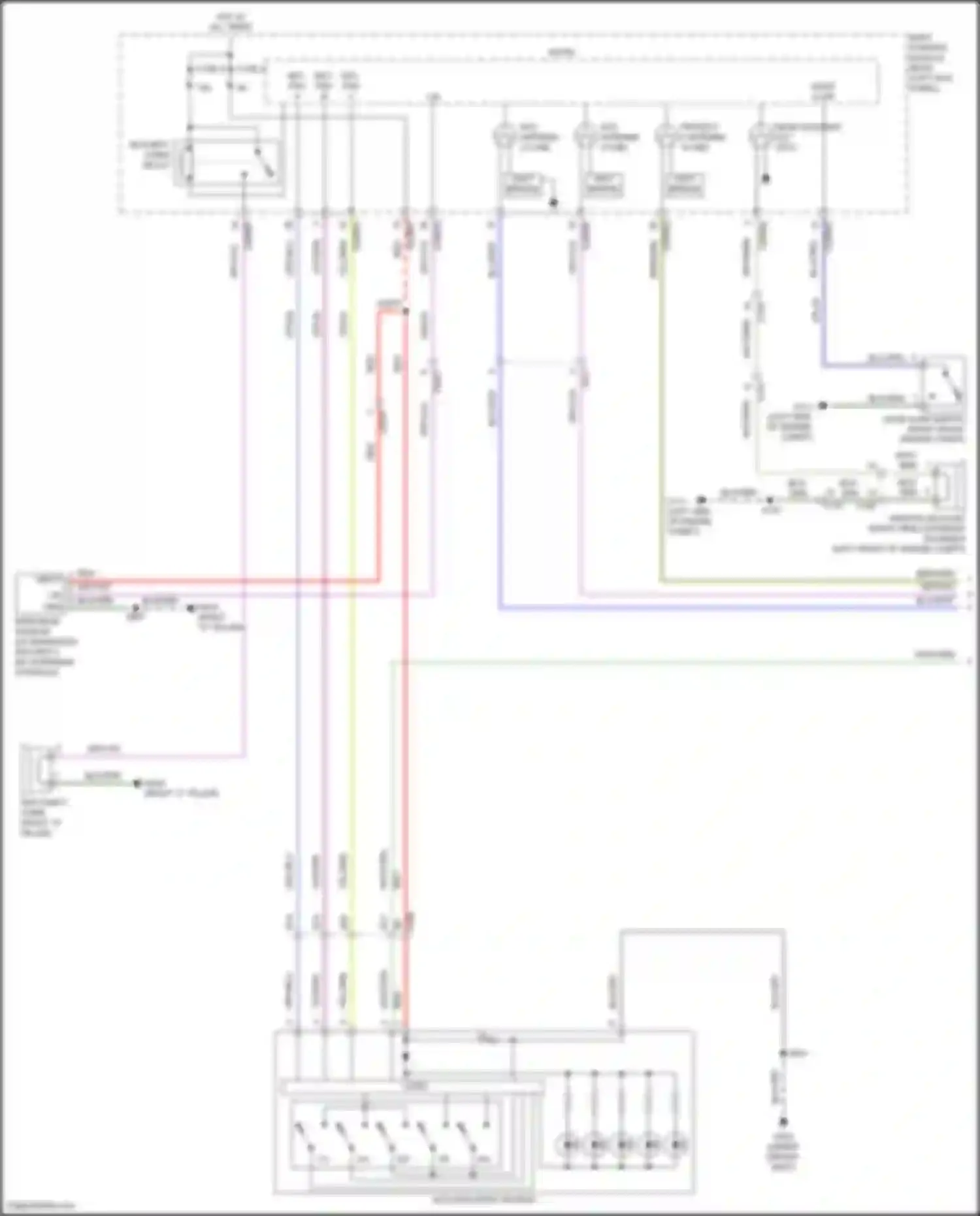 Wiring diagram half bridge for Lincoln Nautilus I (2018-2024) (1 of 10)