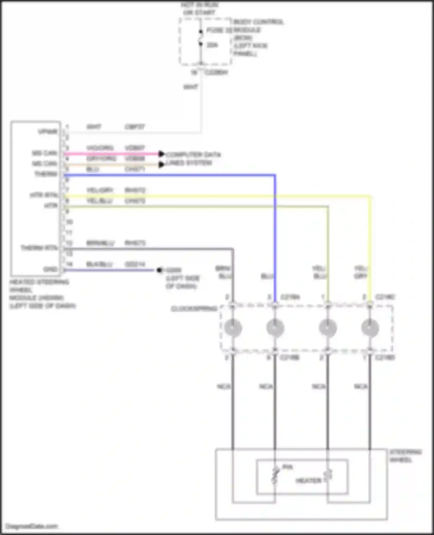 Wiring diagram htr rtn for Lincoln Nautilus I (2018-2024) (1 of 1)