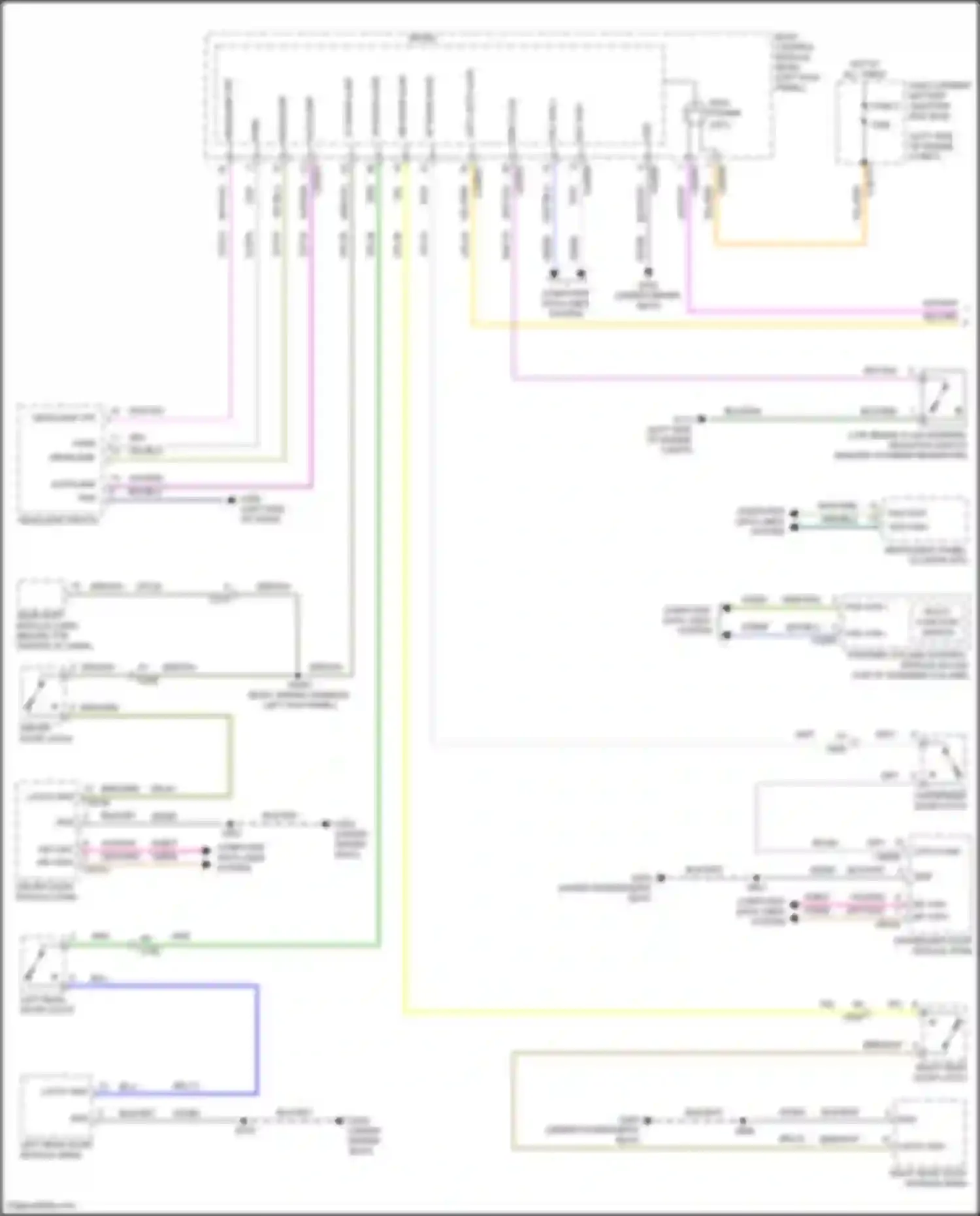 Wiring diagram latch gnd for Lincoln Nautilus I (2018-2024) (11 of 15)