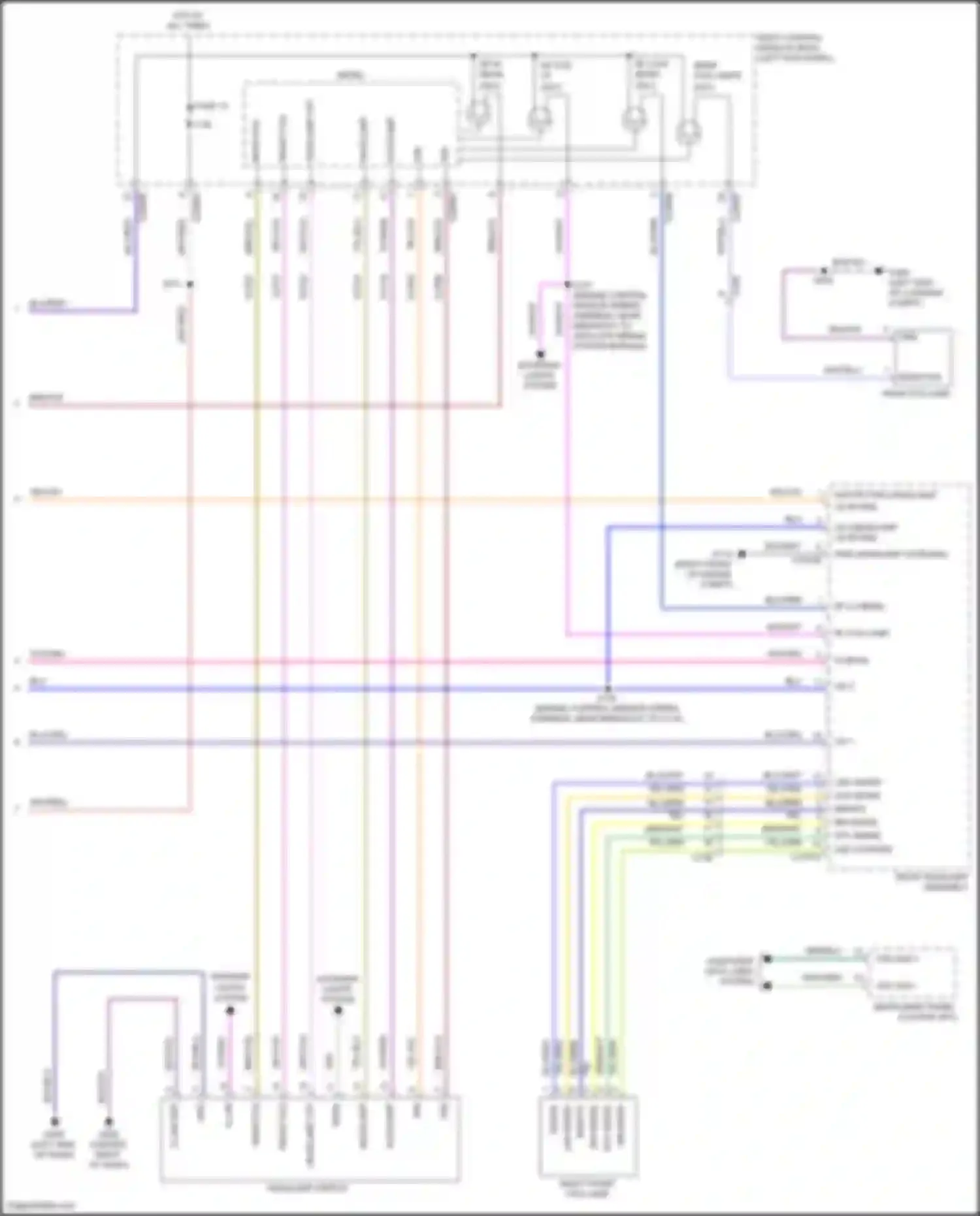Wiring diagram led anode for Lincoln Nautilus I (2018-2024) (1 of 2)