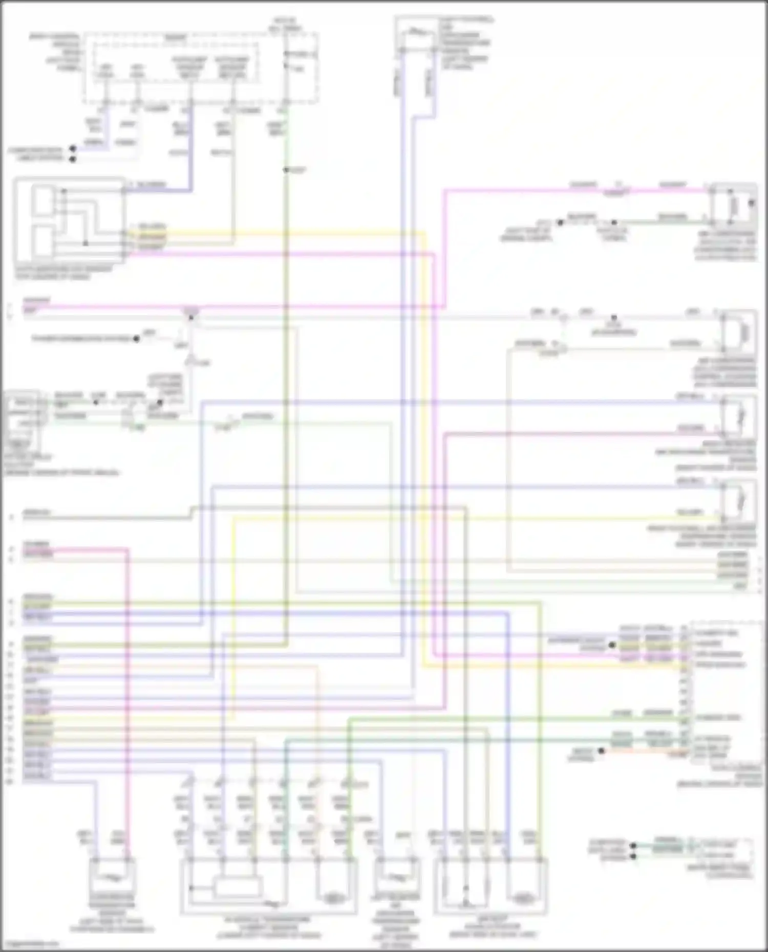 Wiring diagram left footwell air discharge temperature sensor for Lincoln Nautilus I (2018-2024) (1 of 1)