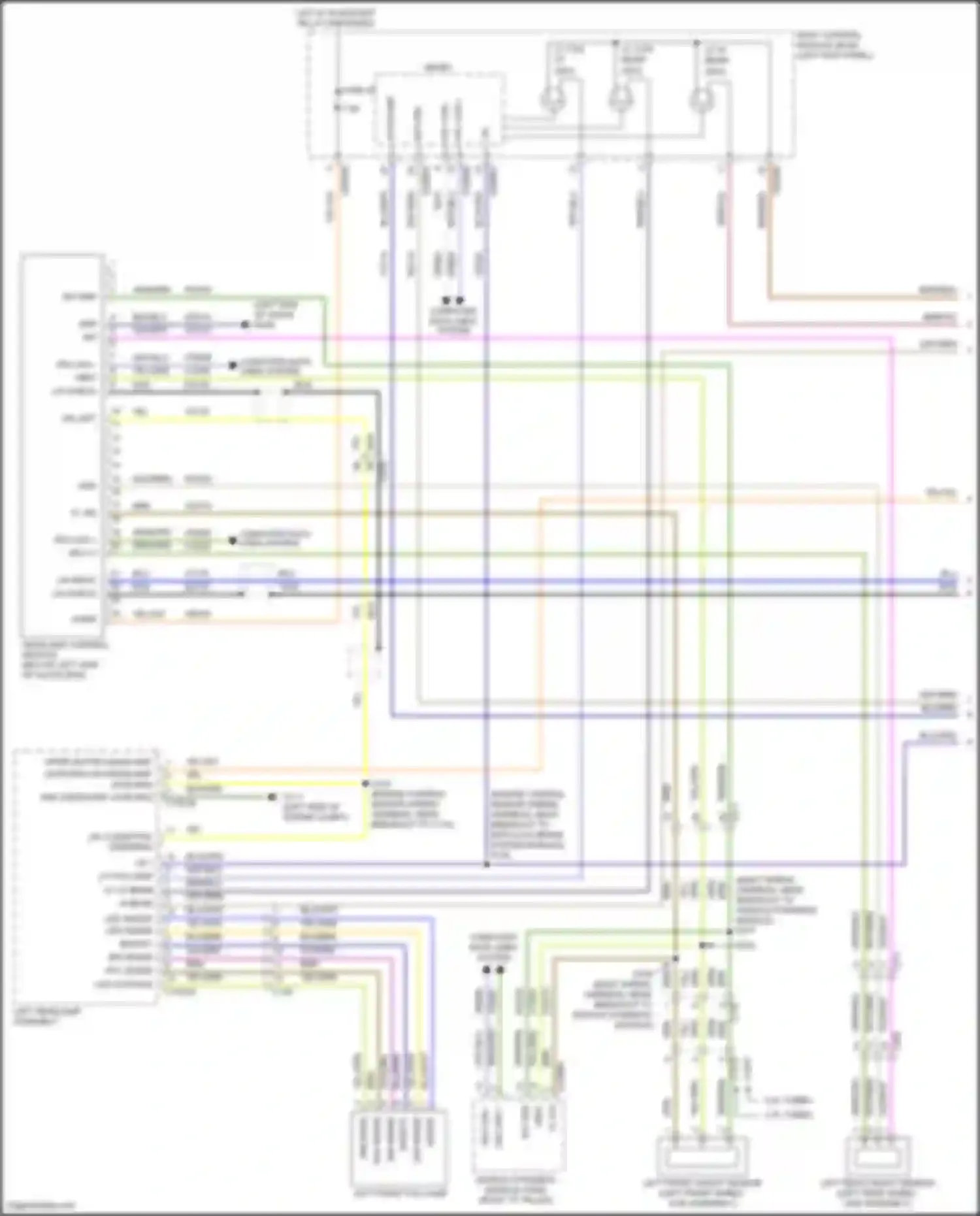 Wiring diagram left front fog lamp for Lincoln Nautilus I (2018-2024) (1 of 2)