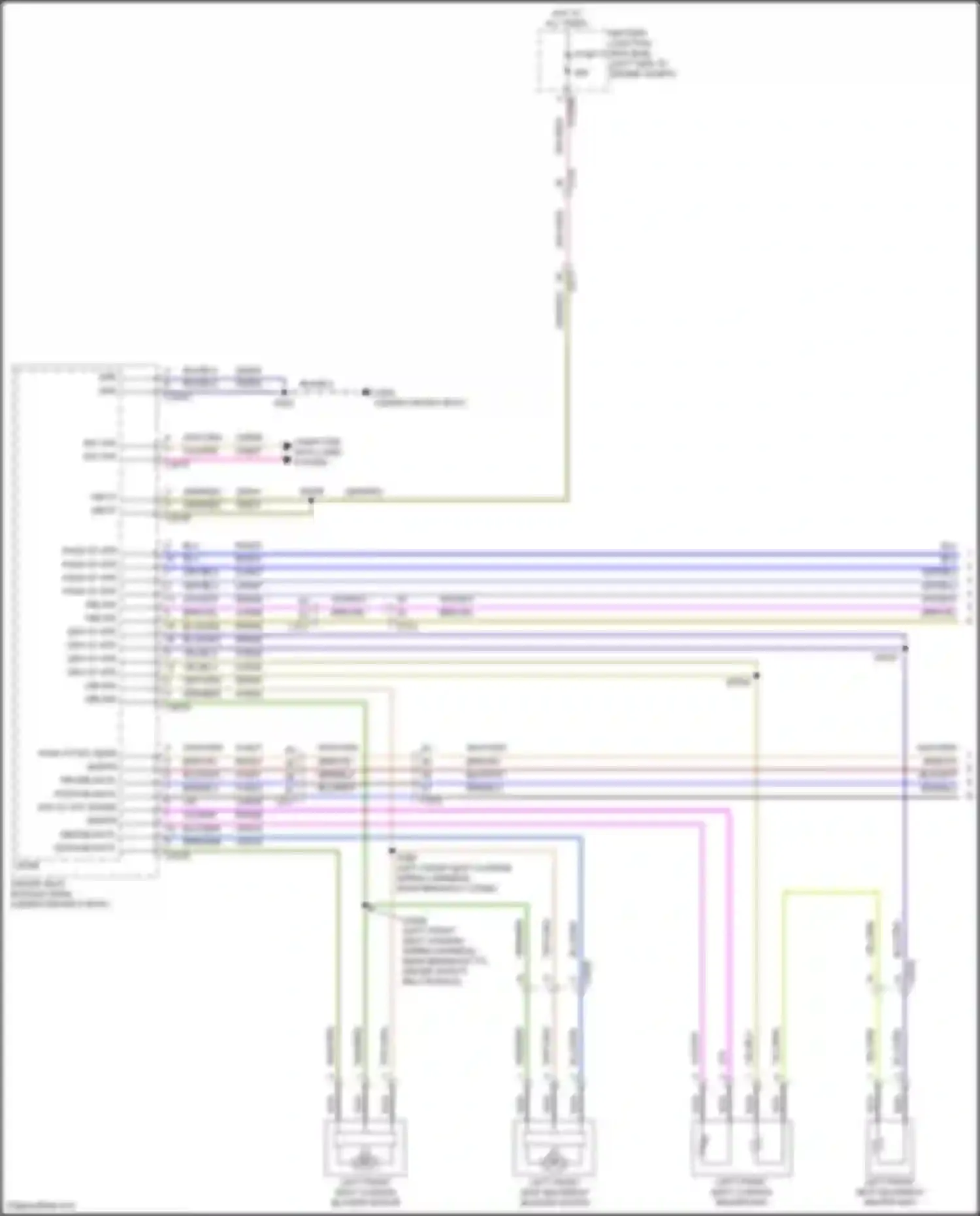 Wiring diagram left front seat cushion blower motor for Lincoln Nautilus I (2018-2024) (1 of 1)