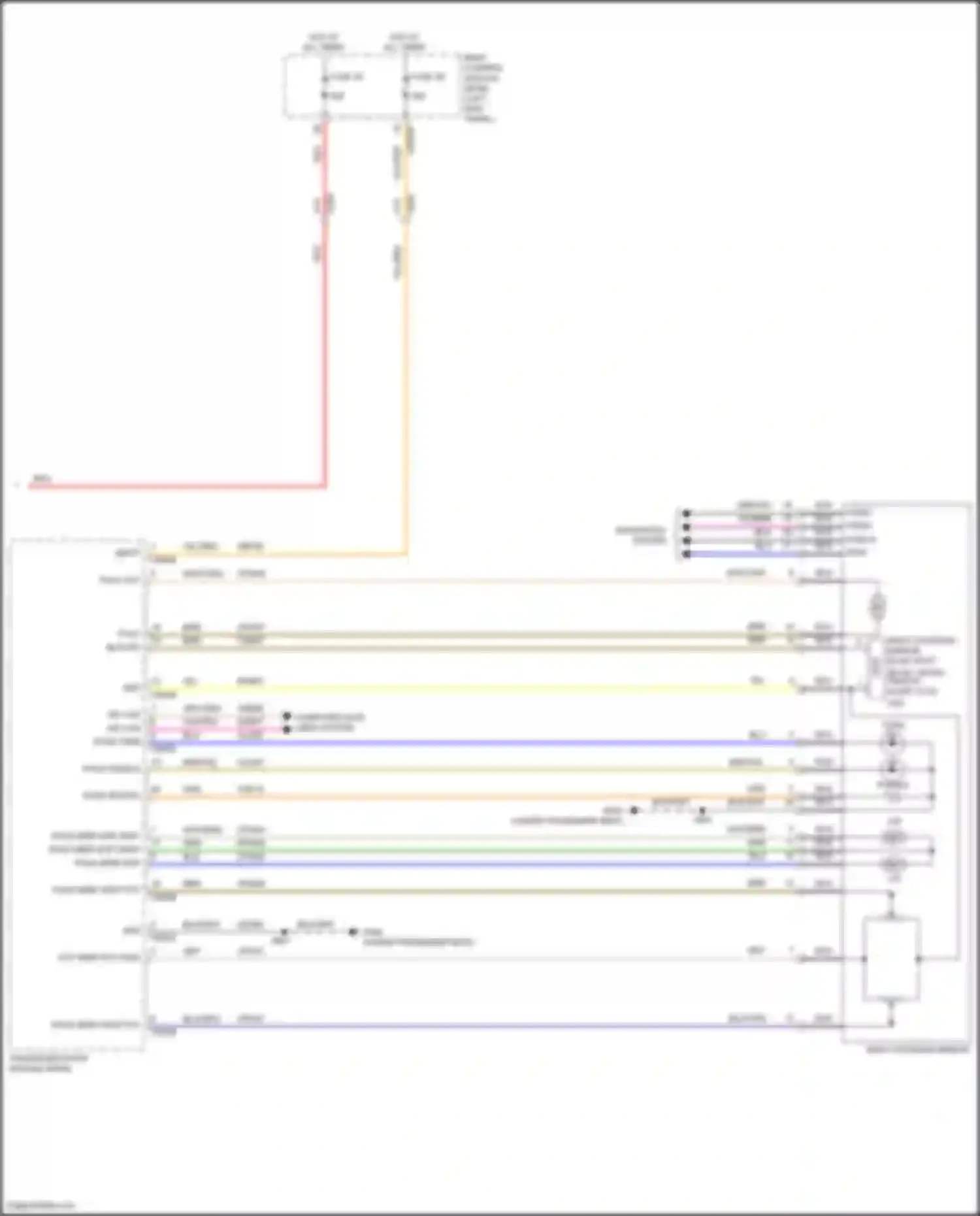 Wiring diagram pass mirr mtr dn/rt for Lincoln Nautilus I (2018-2024) (1 of 1)