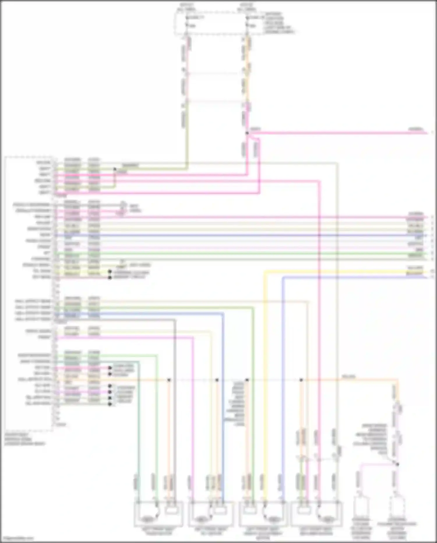 Wiring diagram pedals sens+ for Lincoln Nautilus I (2018-2024) (1 of 2)