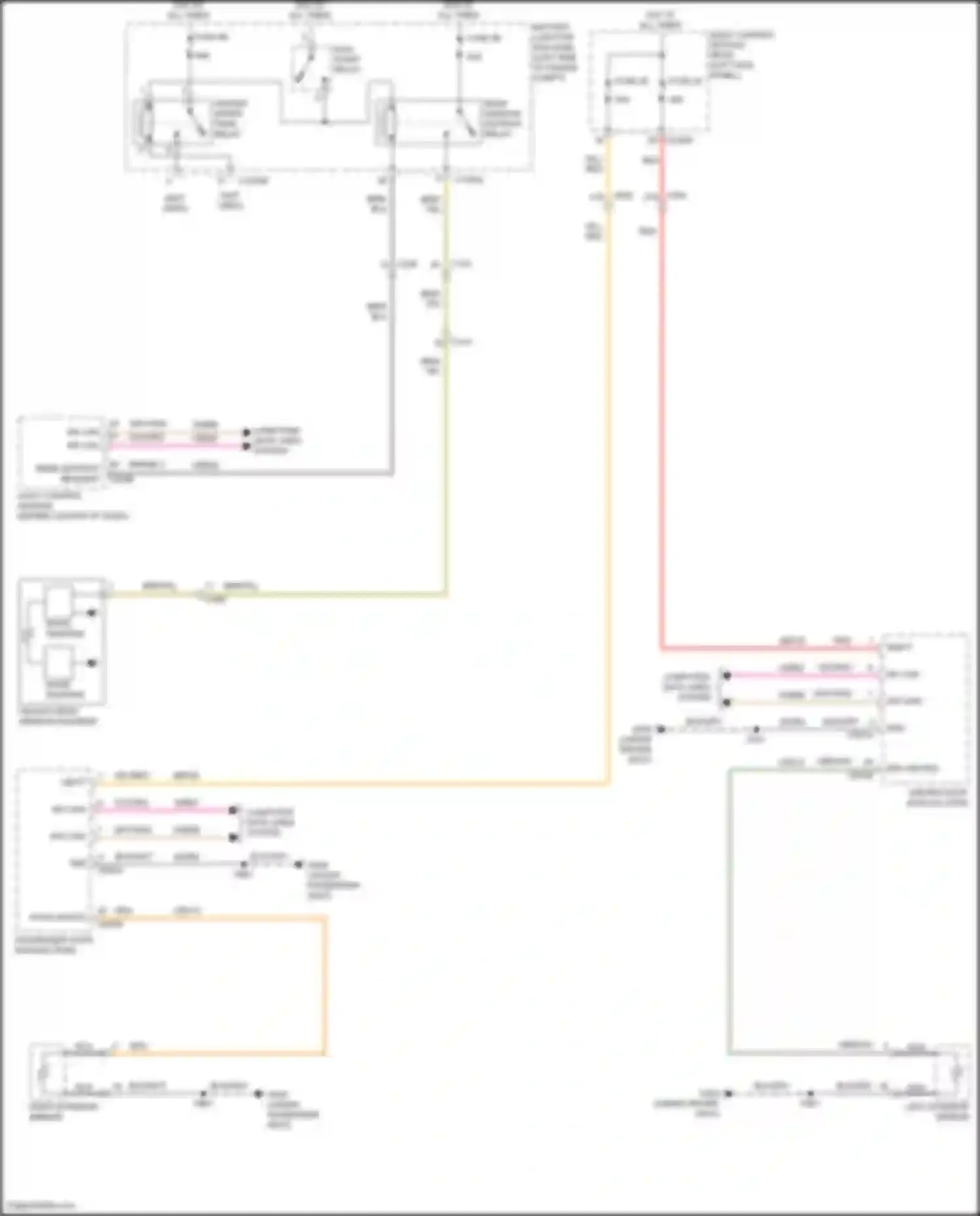 Wiring diagram right exterior mirror for Lincoln Nautilus I (2018-2024) (3 of 7)
