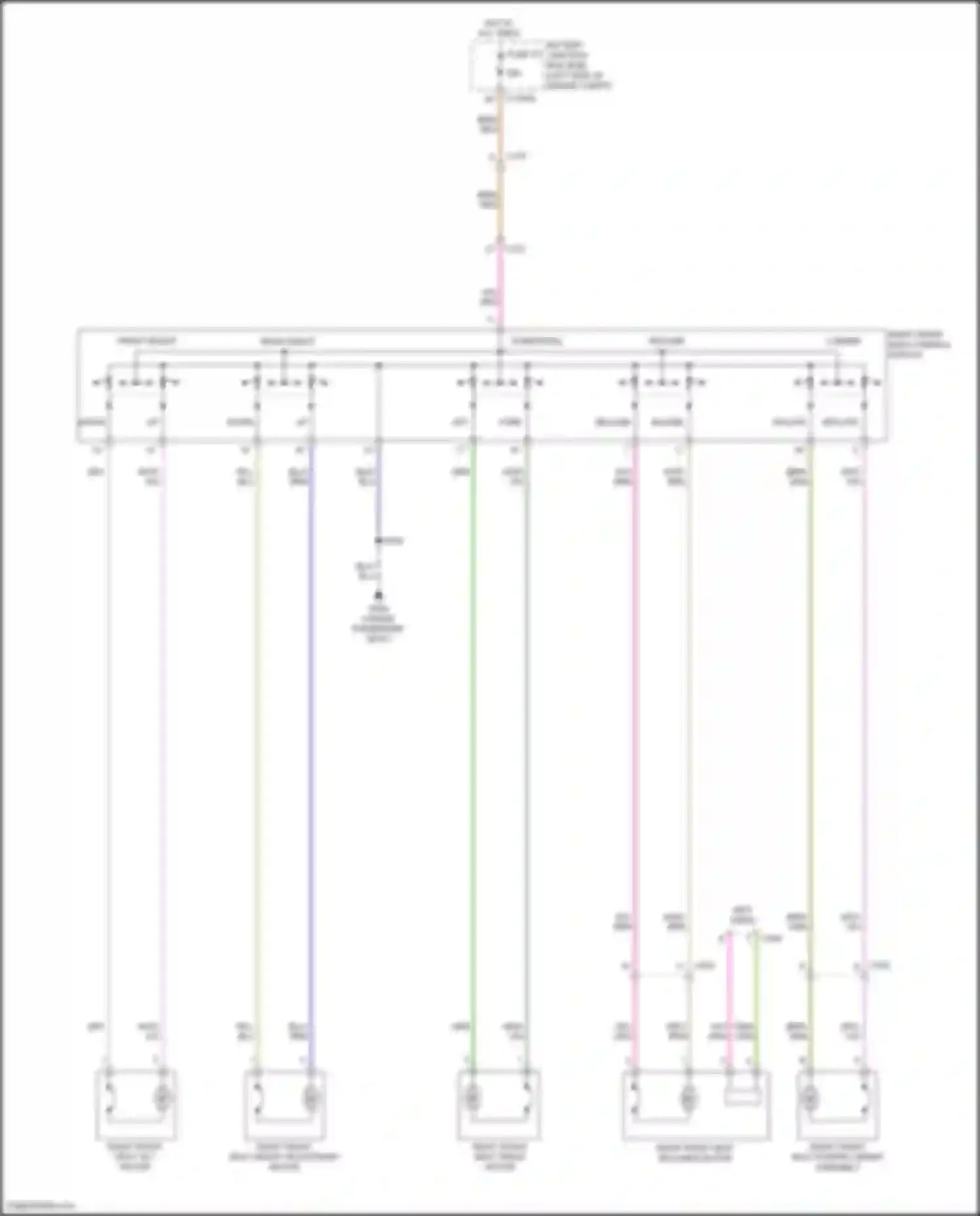 Wiring diagram right front seat track motor for Lincoln Nautilus I (2018-2024) (1 of 2)