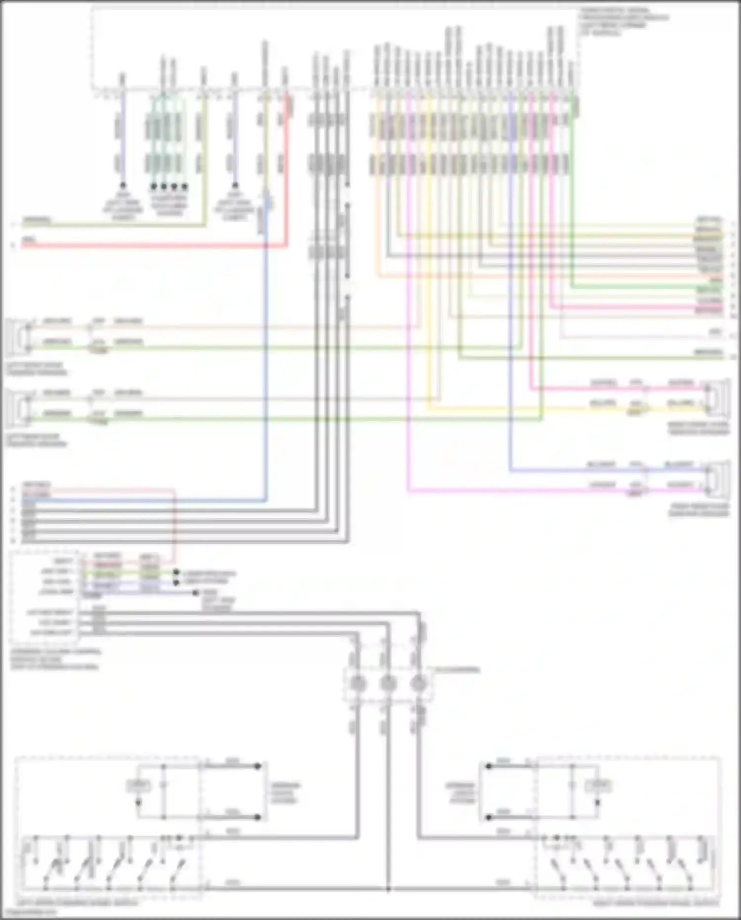 Wiring diagram right upper steering wheel switch for Lincoln Nautilus I (2018-2024) (4 of 9)