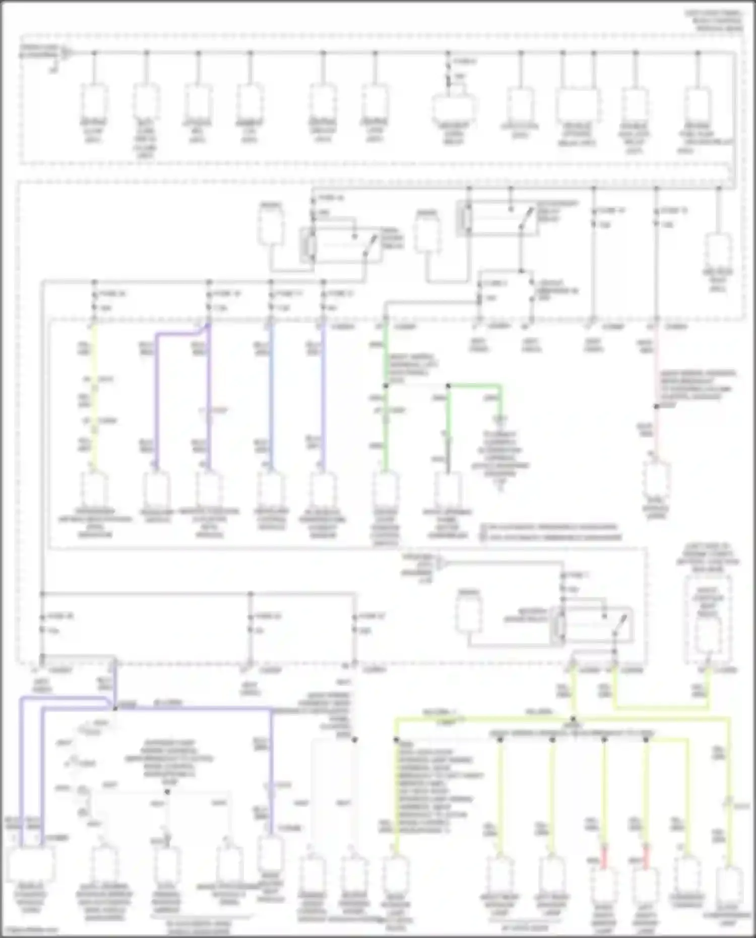 Wiring diagram right vanity mirror lamp for Lincoln Nautilus I (2018-2024) (3 of 3)