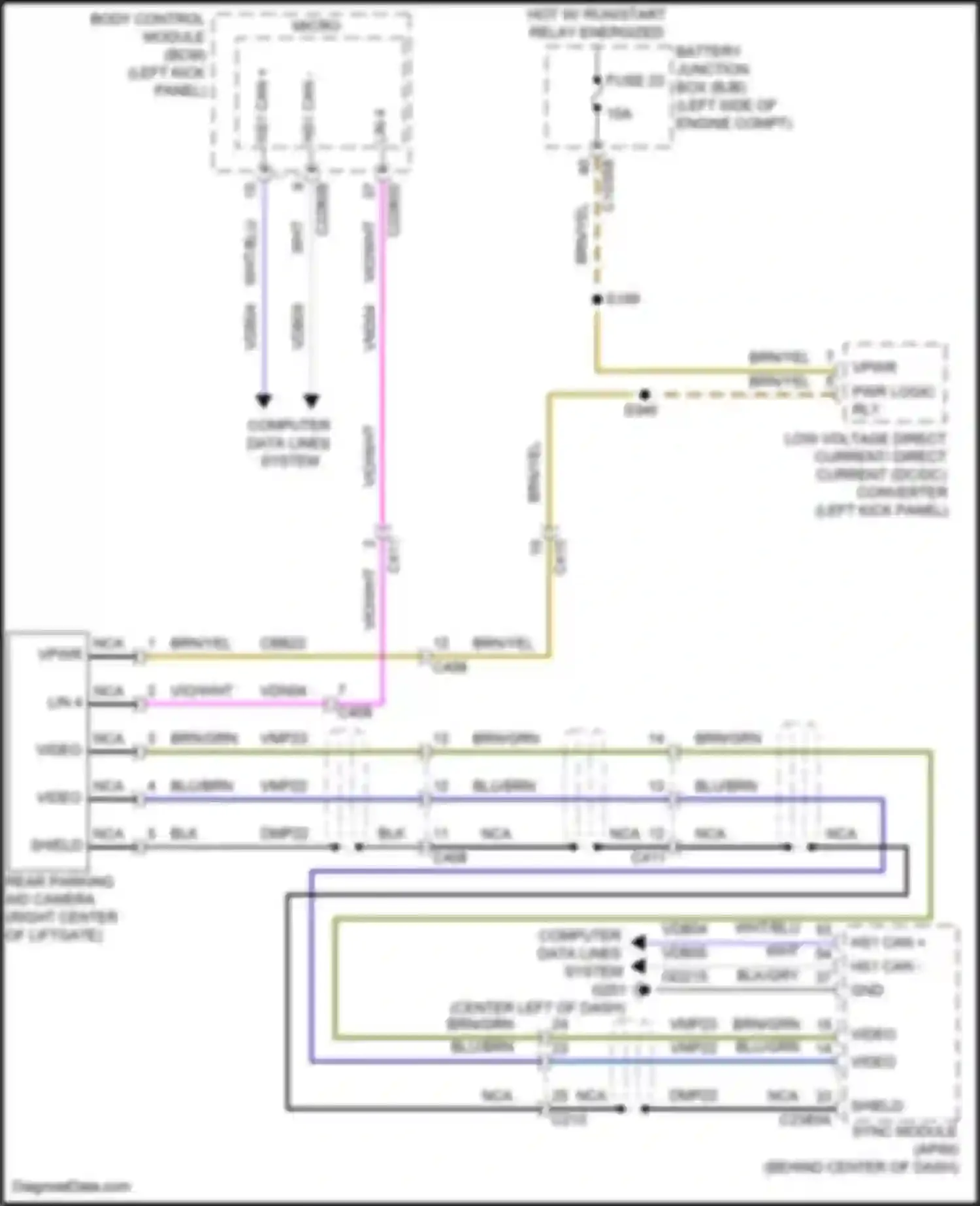Wiring diagram wht/blu for Lincoln Nautilus I (2018-2024) (5 of 62)