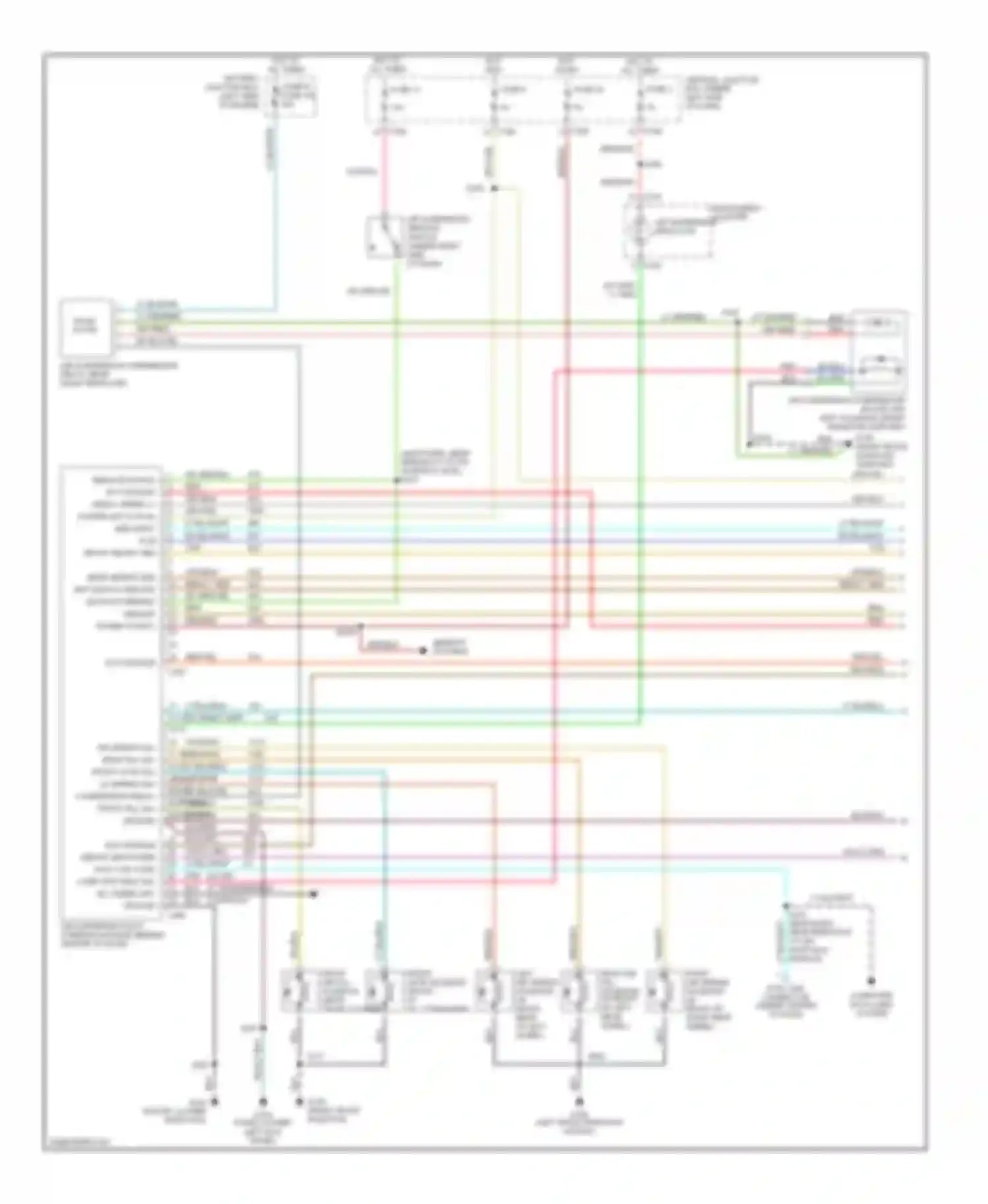 Navigator Lincoln I (1997-2003): Electronic suspension circuit (1 of 2)