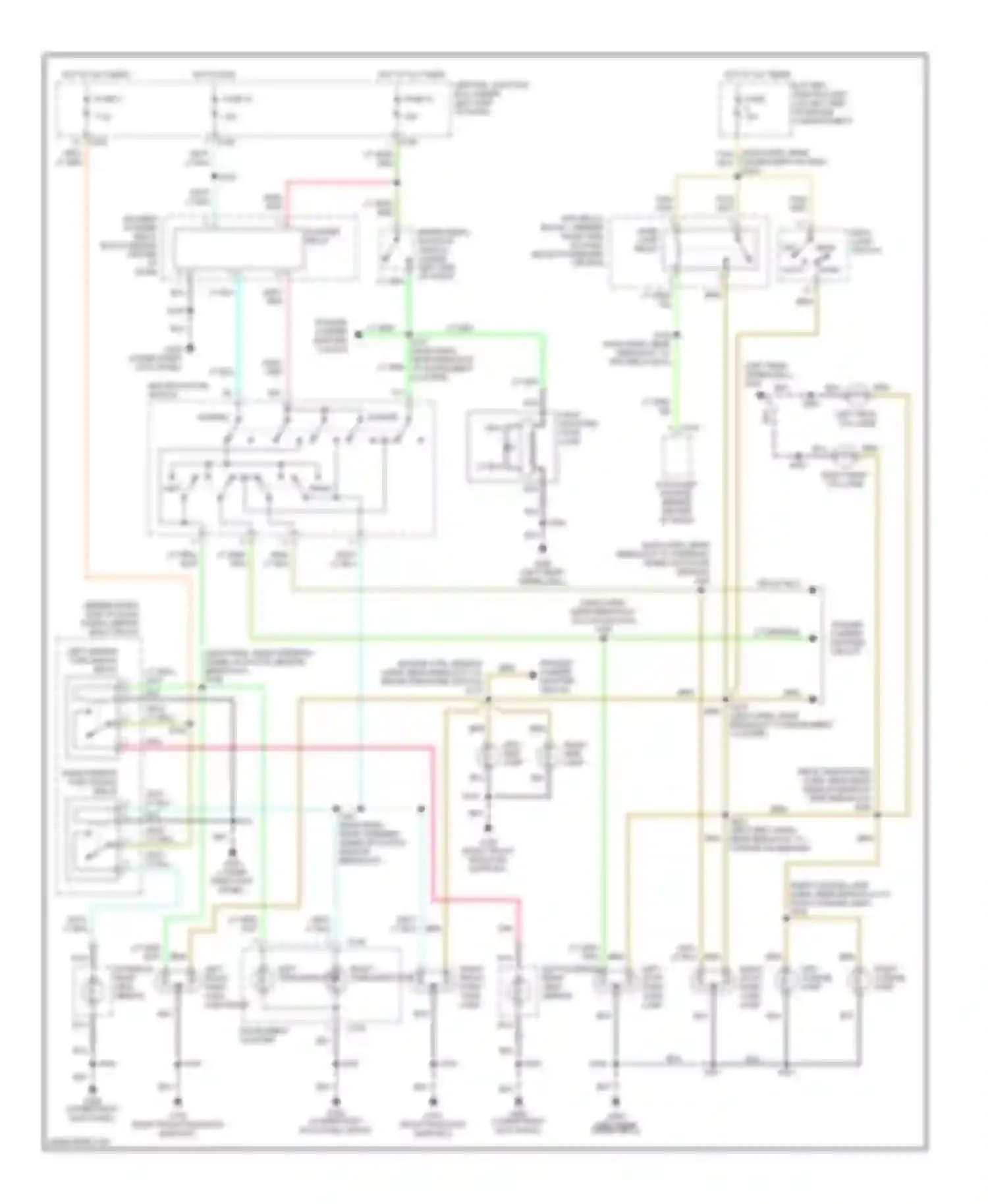 Navigator Lincoln I (1997-2003): Exterior lamps circuit