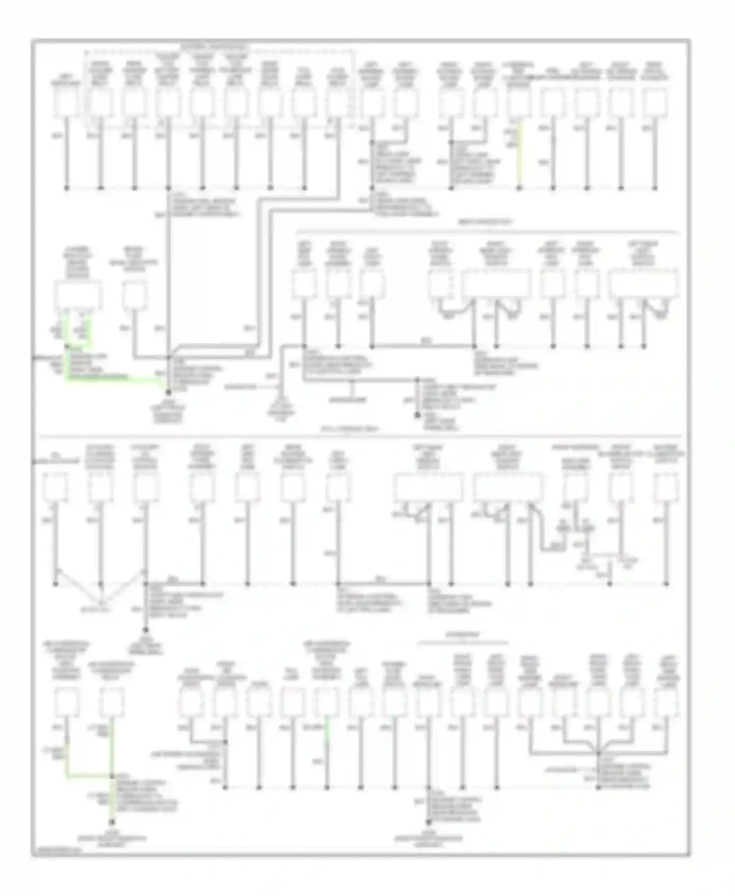Navigator Lincoln I (1997-2003): Ground distribution circuit (2 of 4)
