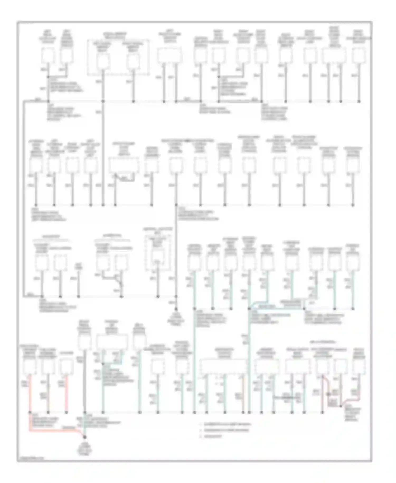 Navigator Lincoln I (1997-2003): Ground distribution circuit (3 of 4)