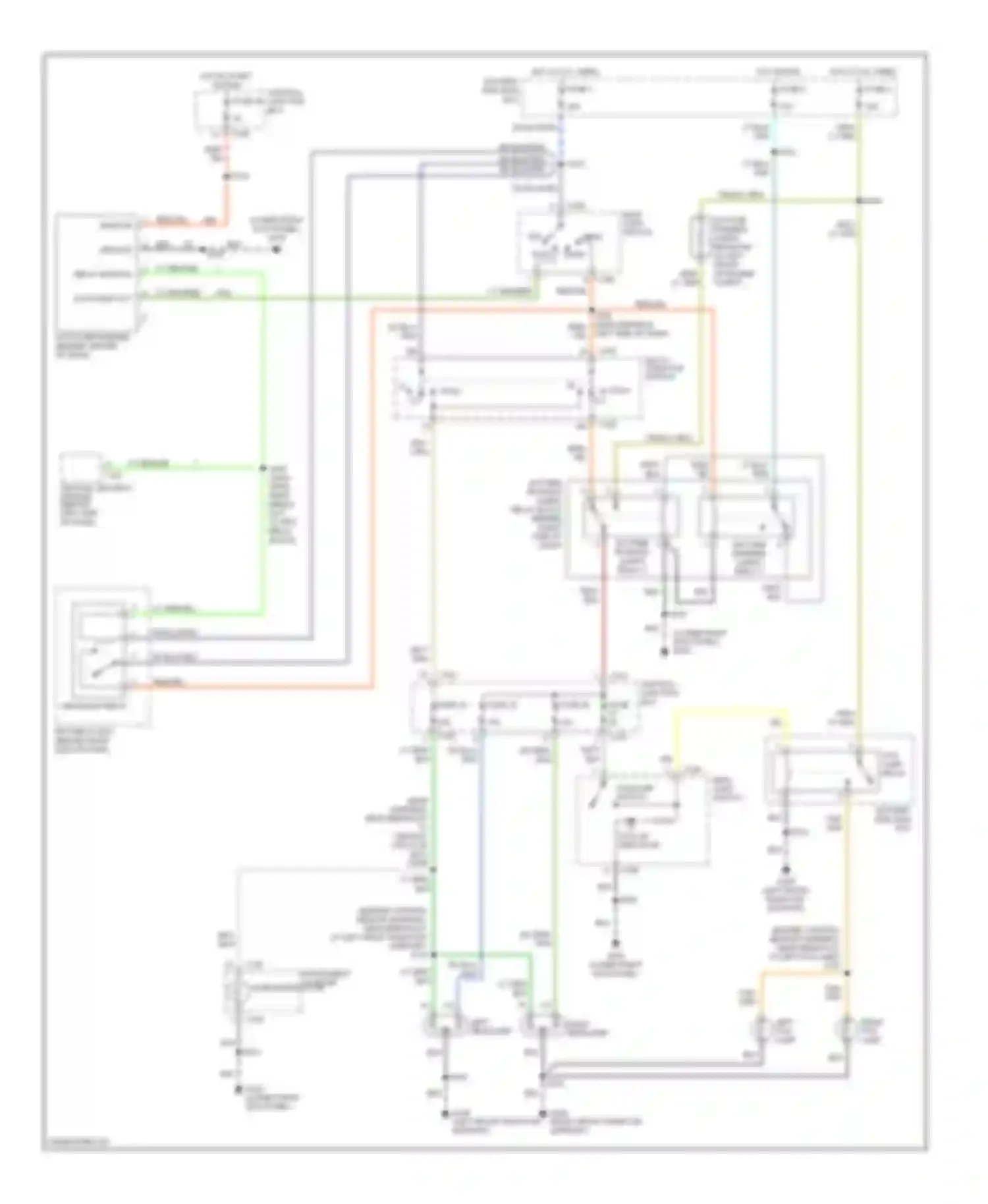 Navigator Lincoln I (1997-2003): Autolamps & fog lamps circuit, with drl