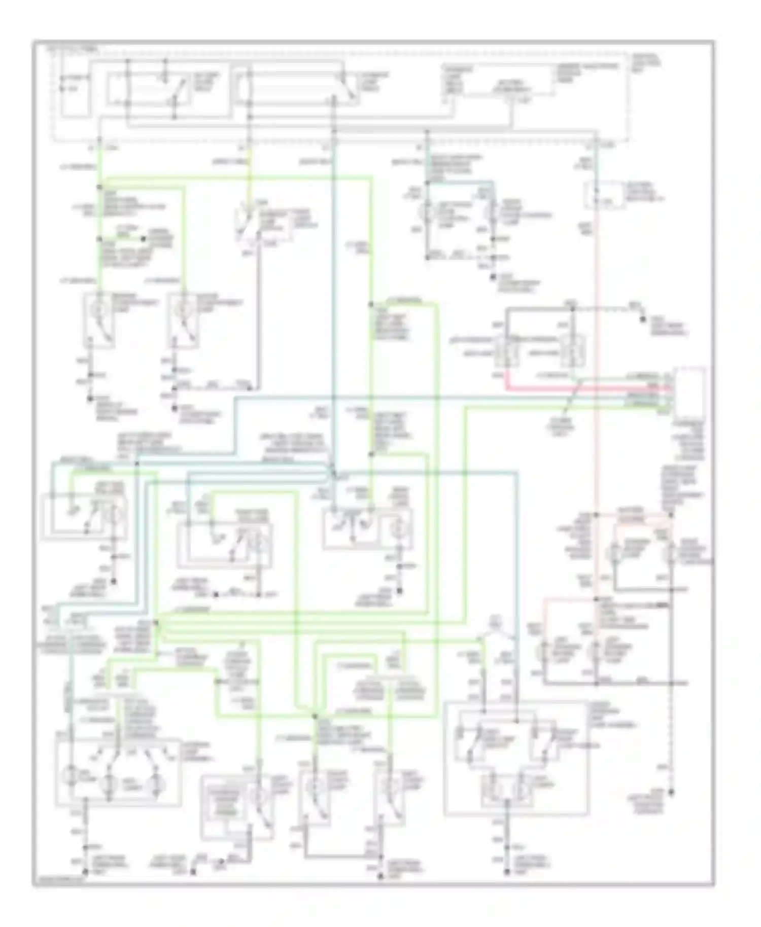 Navigator Lincoln I (1997-2003): Courtesy lamps circuit