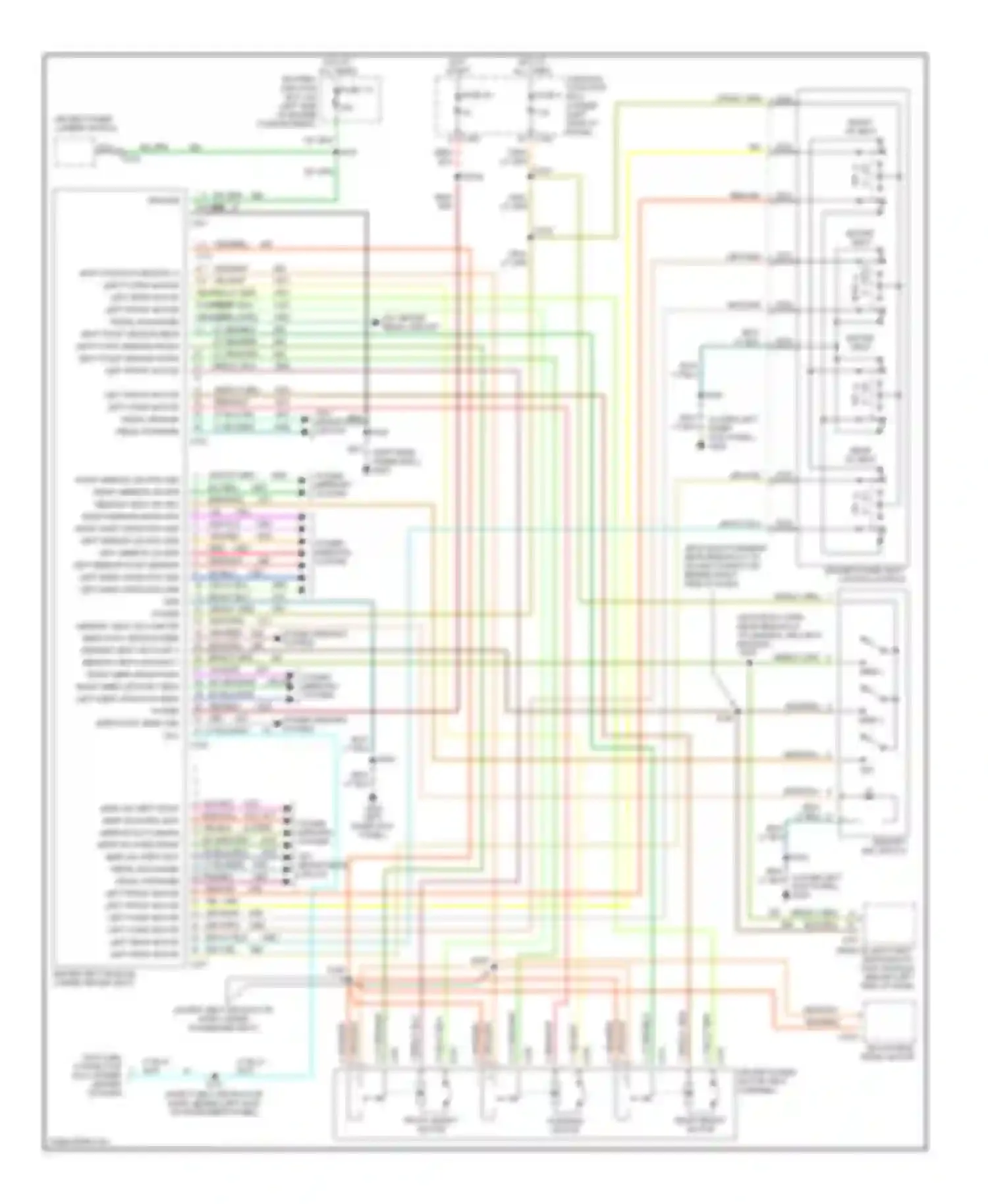 Navigator Lincoln I (1997-2003): Driver's memory seat circuit