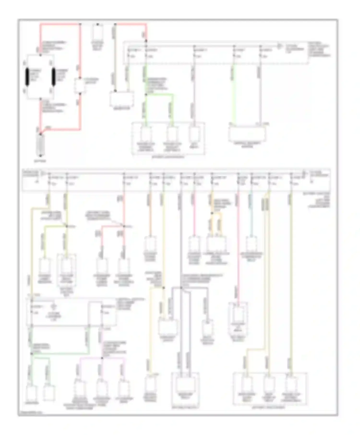 Navigator Lincoln I (1997-2003): Power distribution circuit (1 of 4)