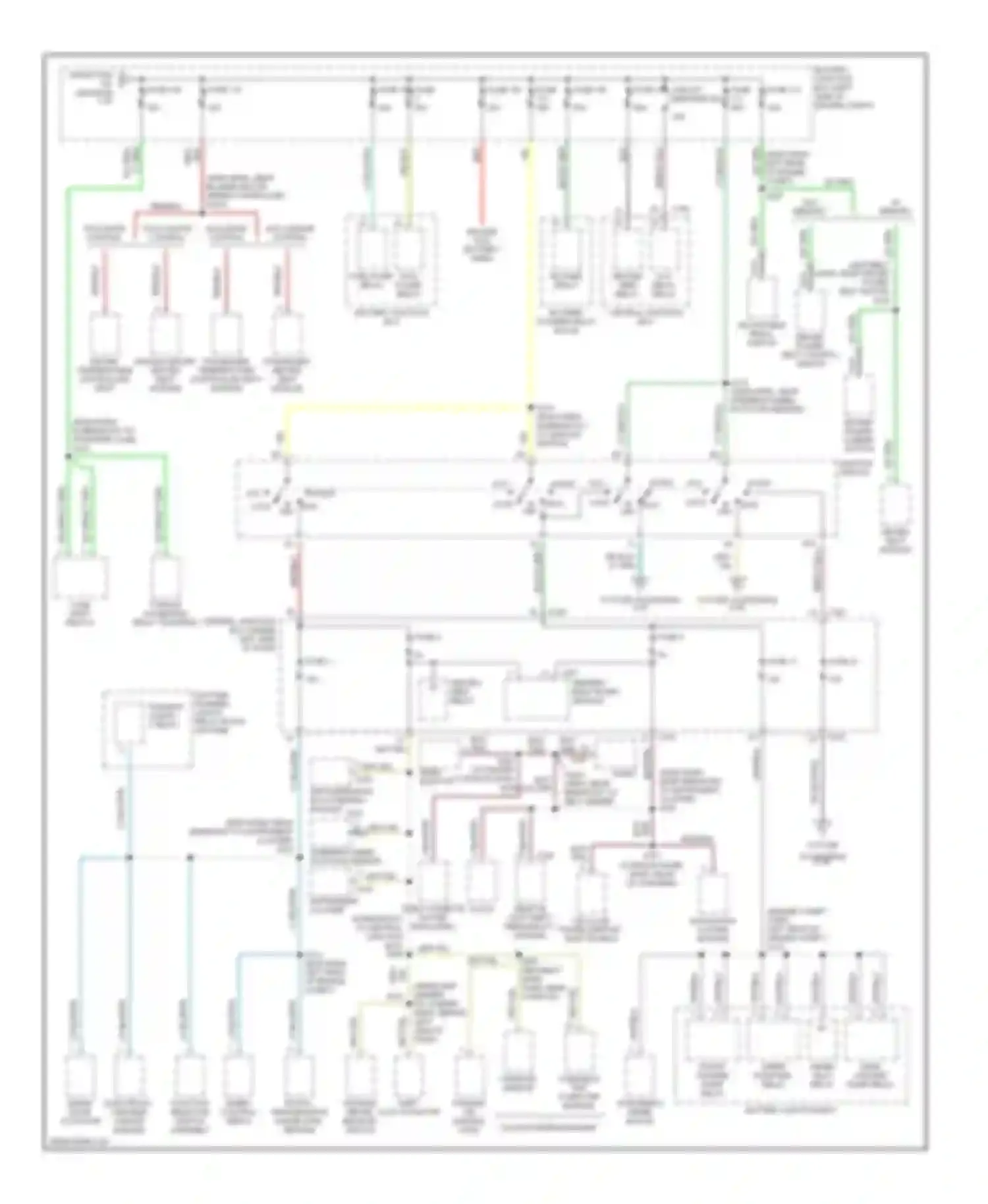 Navigator Lincoln I (1997-2003): Power distribution circuit (2 of 4)