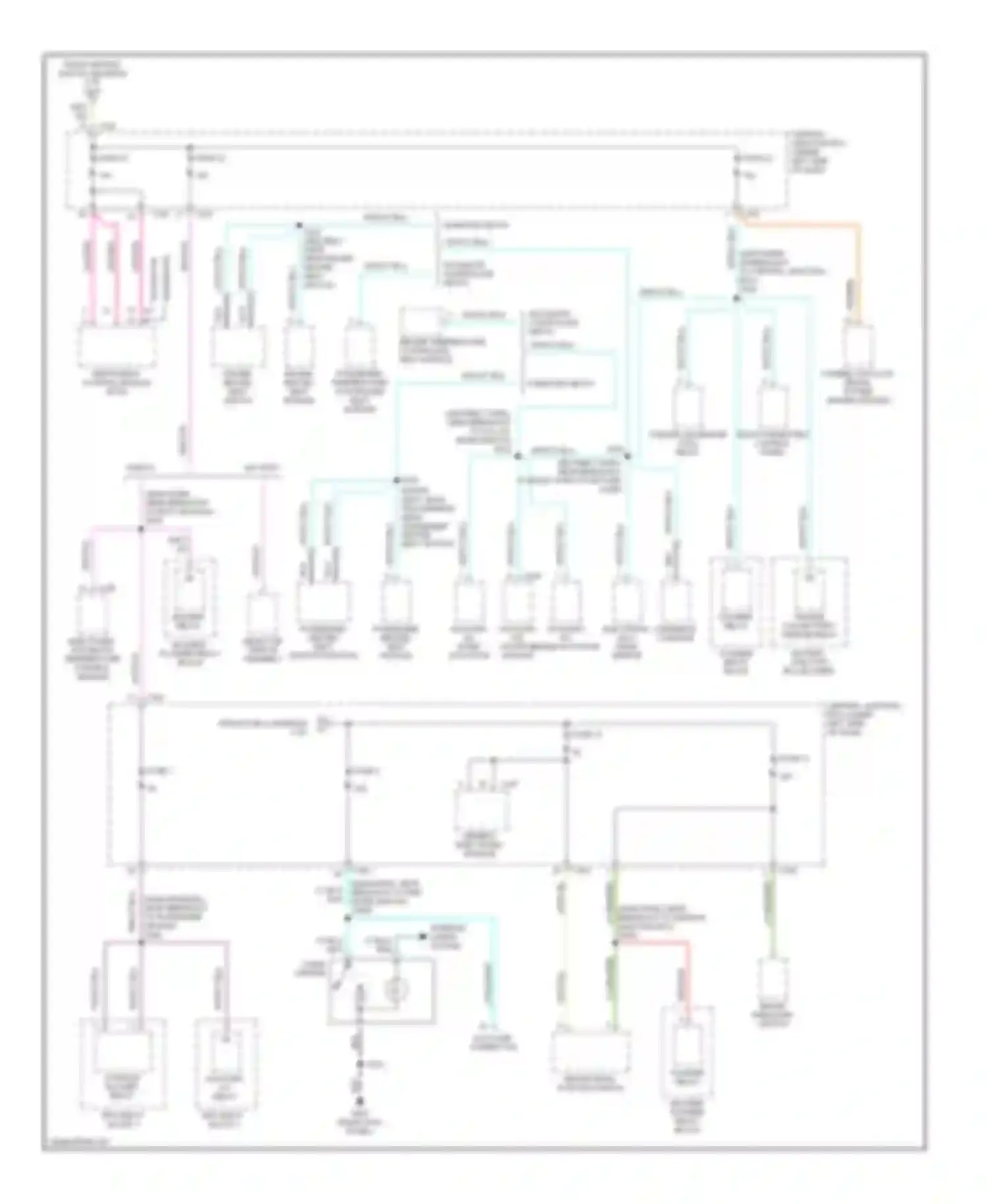Navigator Lincoln I (1997-2003): Power distribution circuit (4 of 4)
