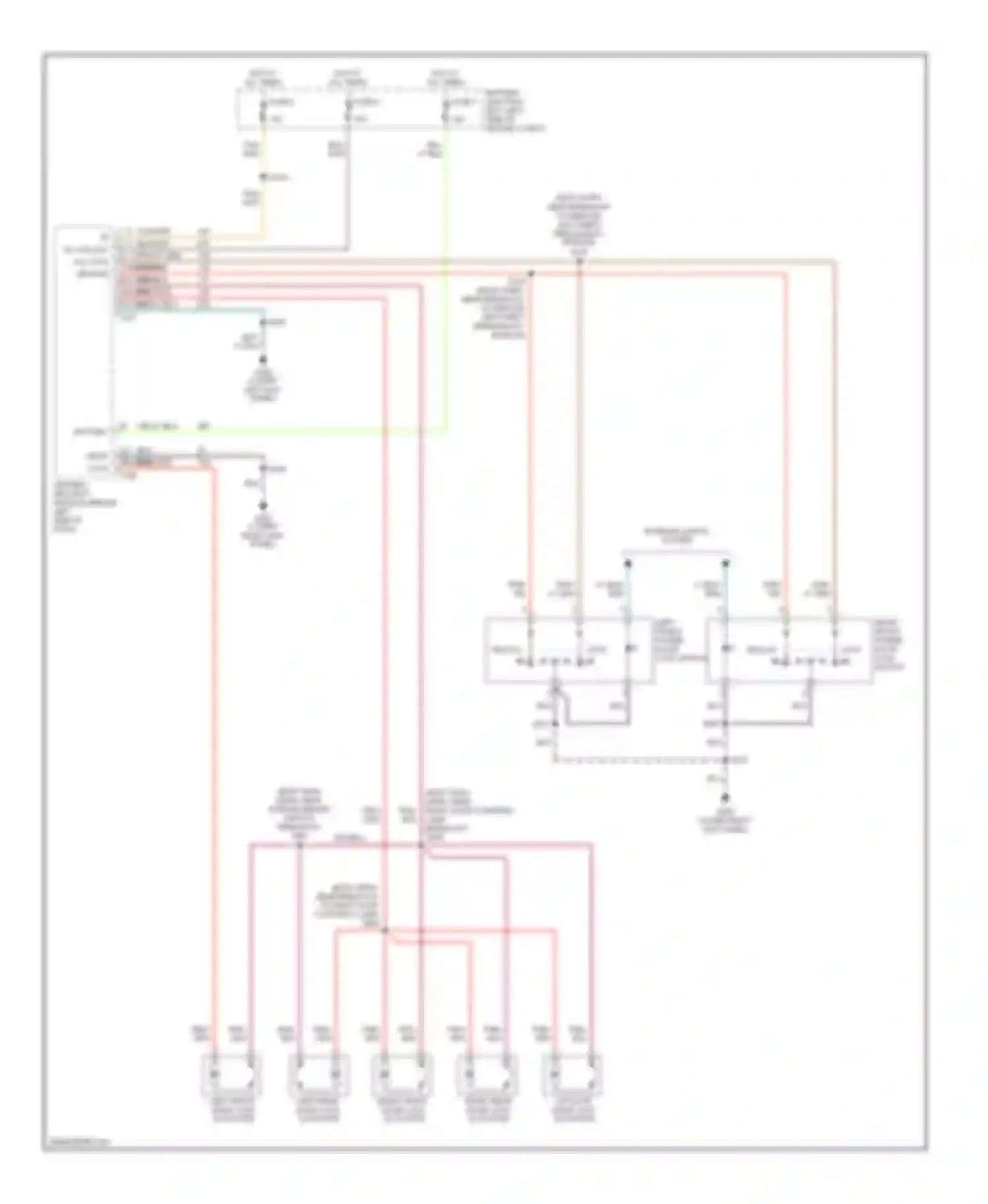 Navigator Lincoln I (1997-2003): Power door lock circuit