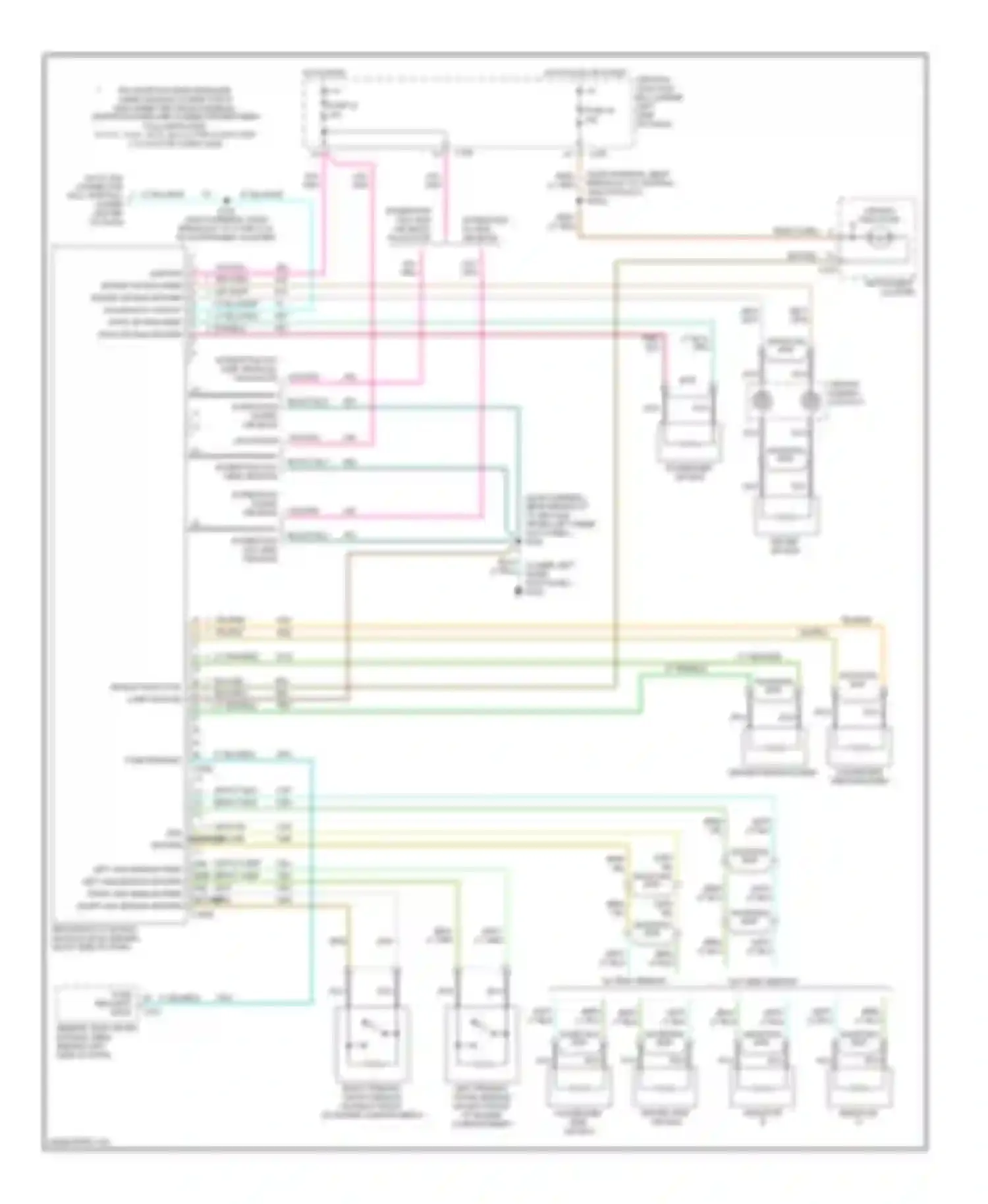 Navigator Lincoln I (1997-2003): Supplemental restraint circuit