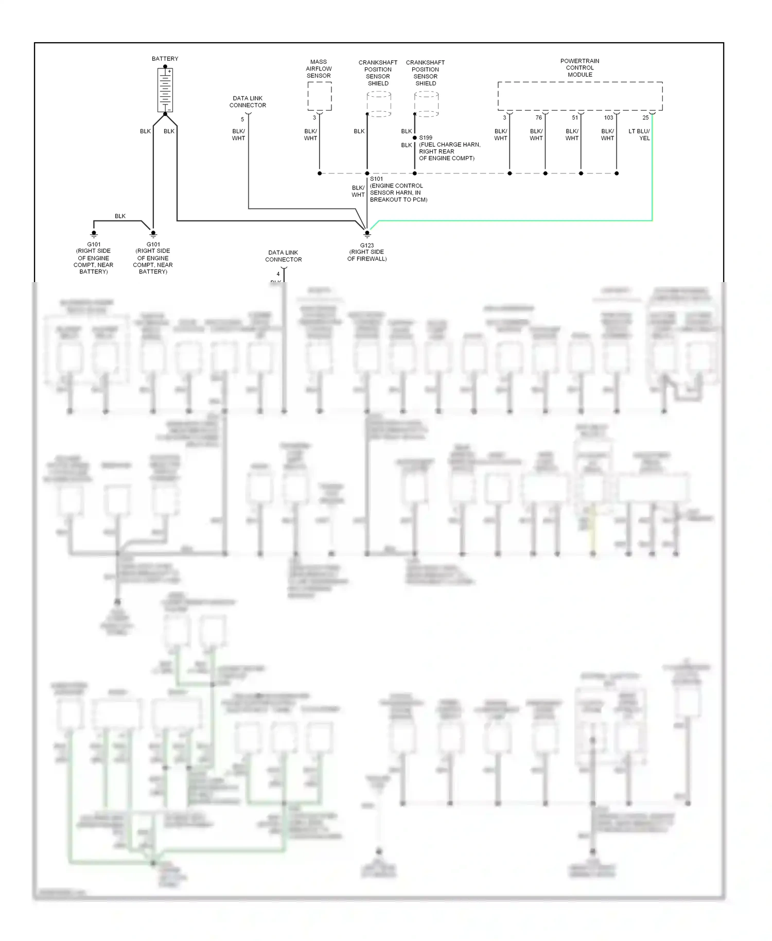 Lincoln Navigator I (1997-2003) electronic variable orifice module wiring diagram  (1 of 1)