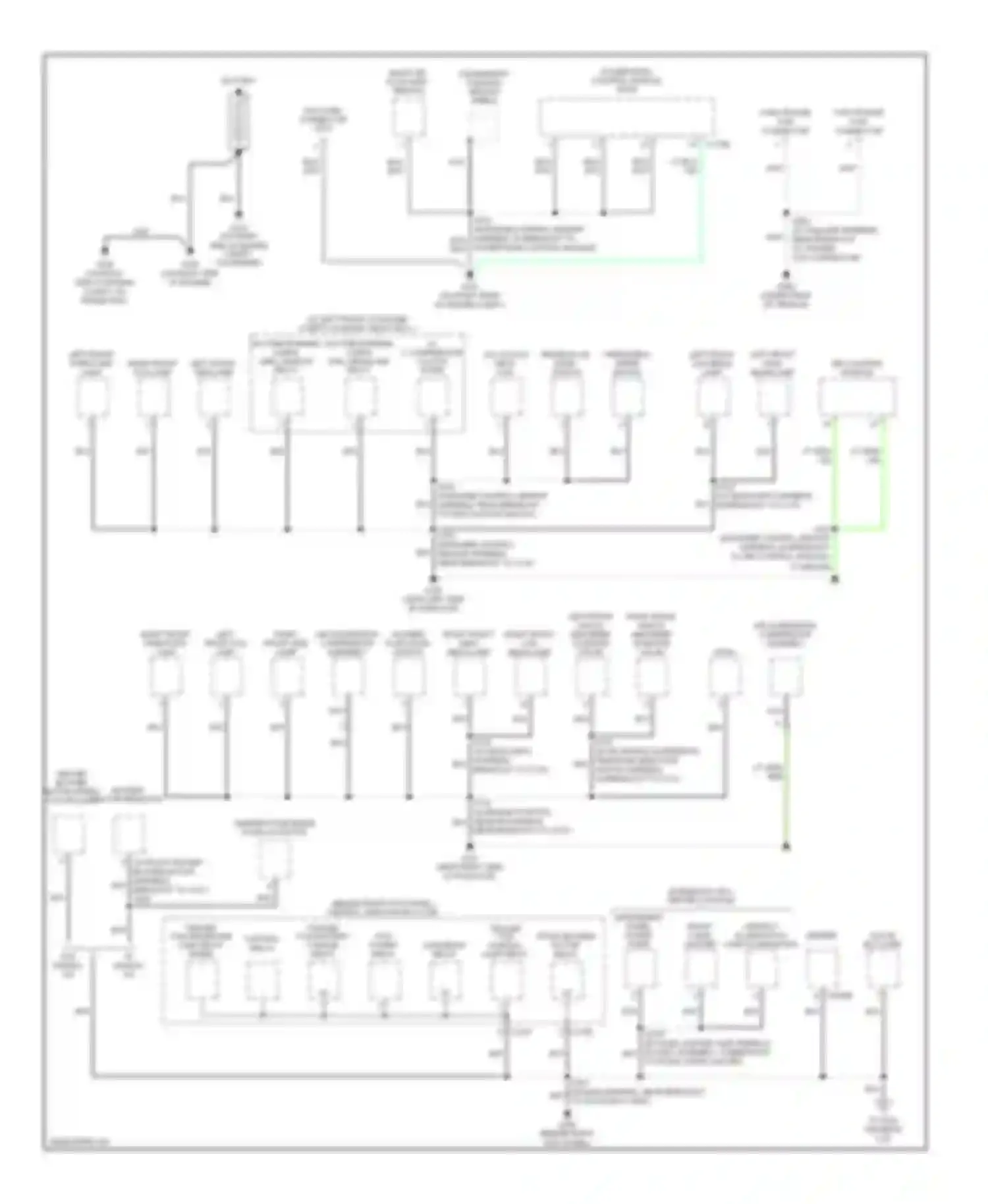 Navigator Lincoln II (2002-2006): Ground distribution circuit (1 of 4)