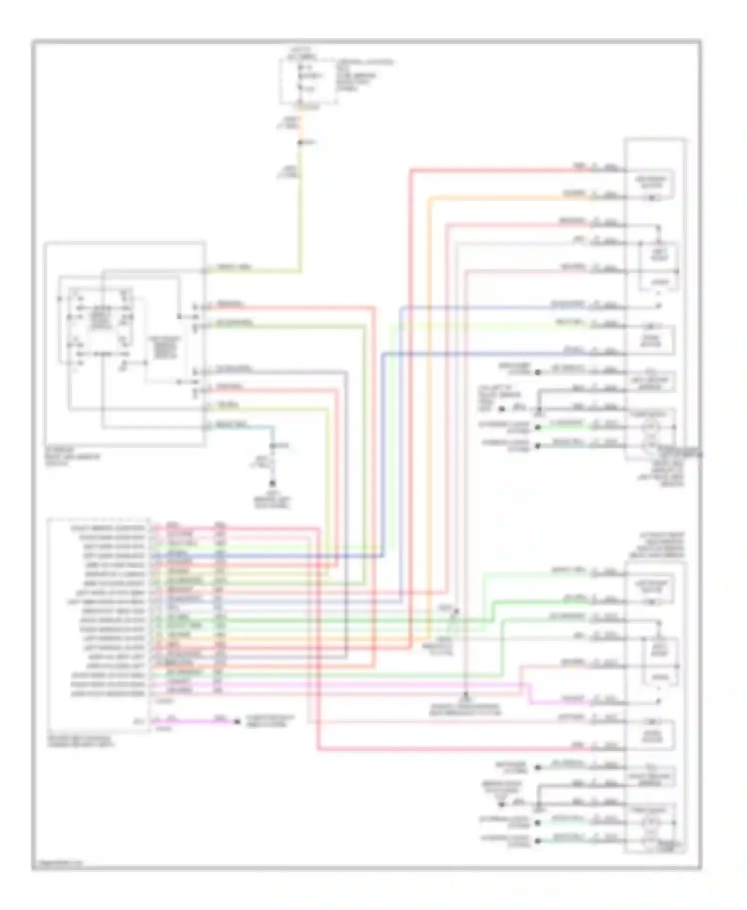 Navigator Lincoln II (2002-2006): Memory mirrors circuit, without power folding mirrors