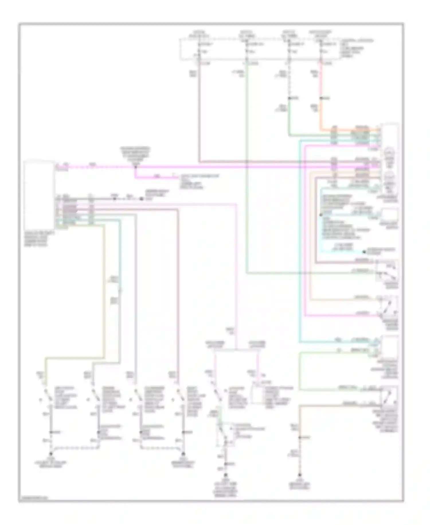 Navigator Lincoln II (2002-2006): Warning systems circuit