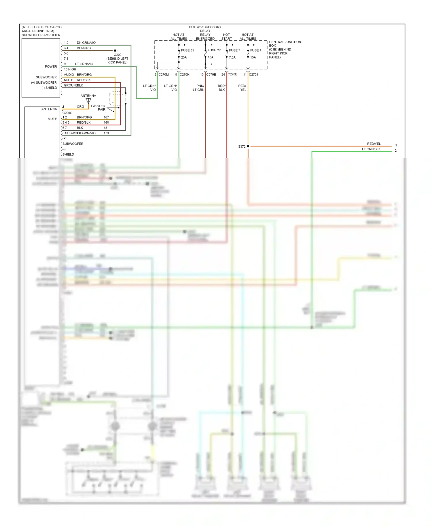 Lincoln Navigator II (2002-2006) computer data lines system wiring diagram  (15 of 18)