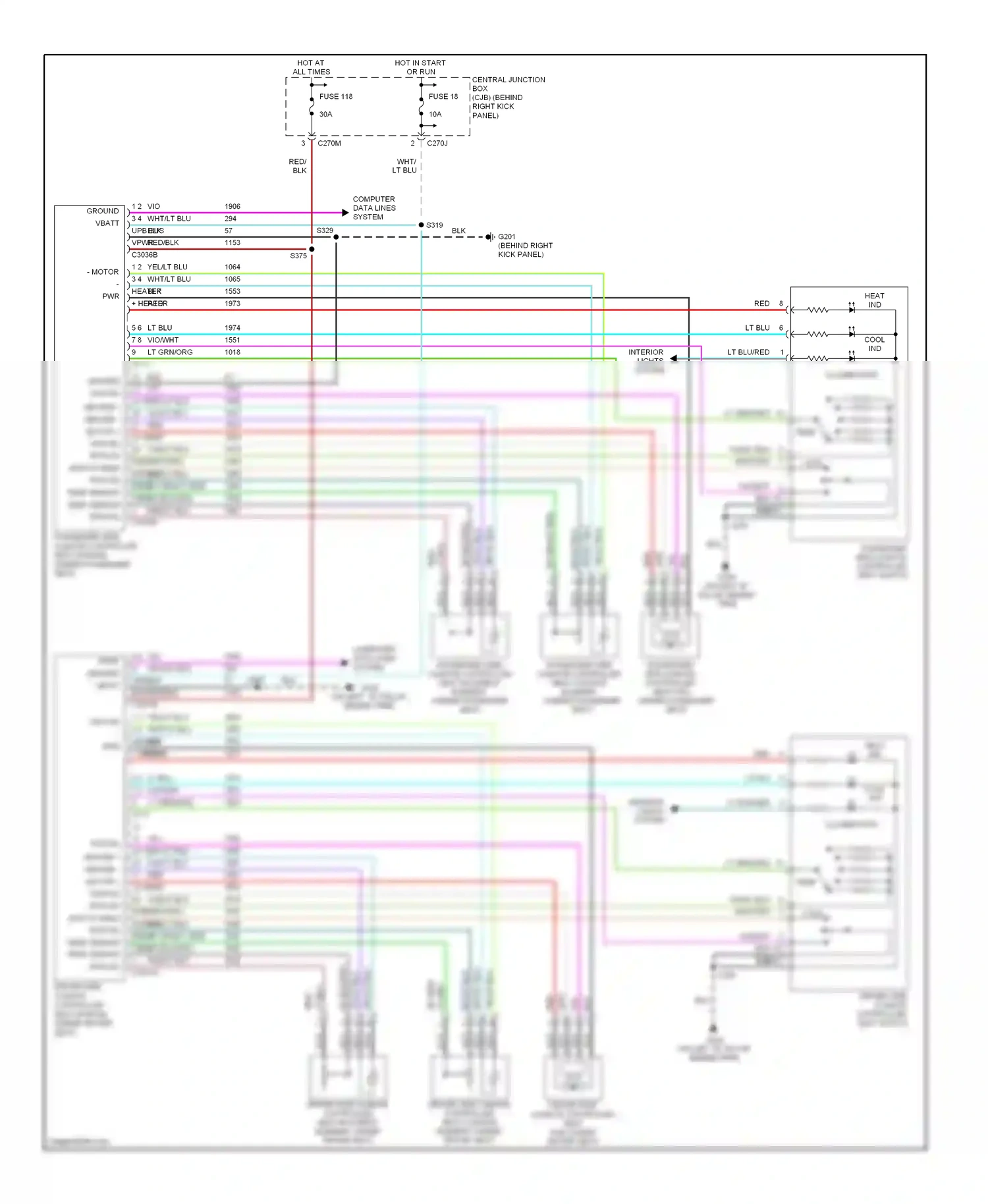Lincoln Navigator II (2002-2006) computer data lines system wiring diagram  (12 of 18)