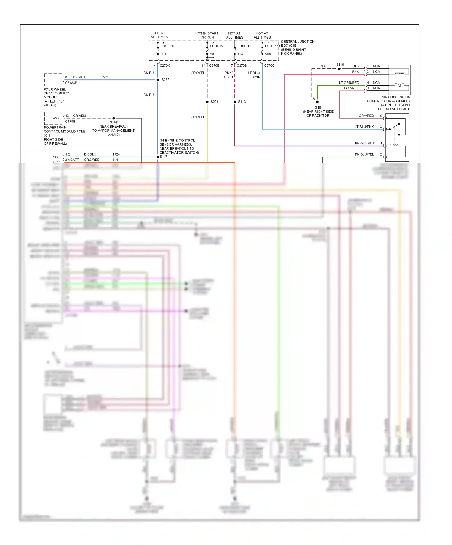 Lincoln Navigator II (2002-2006) computer data lines system wiring diagram  (4 of 18)